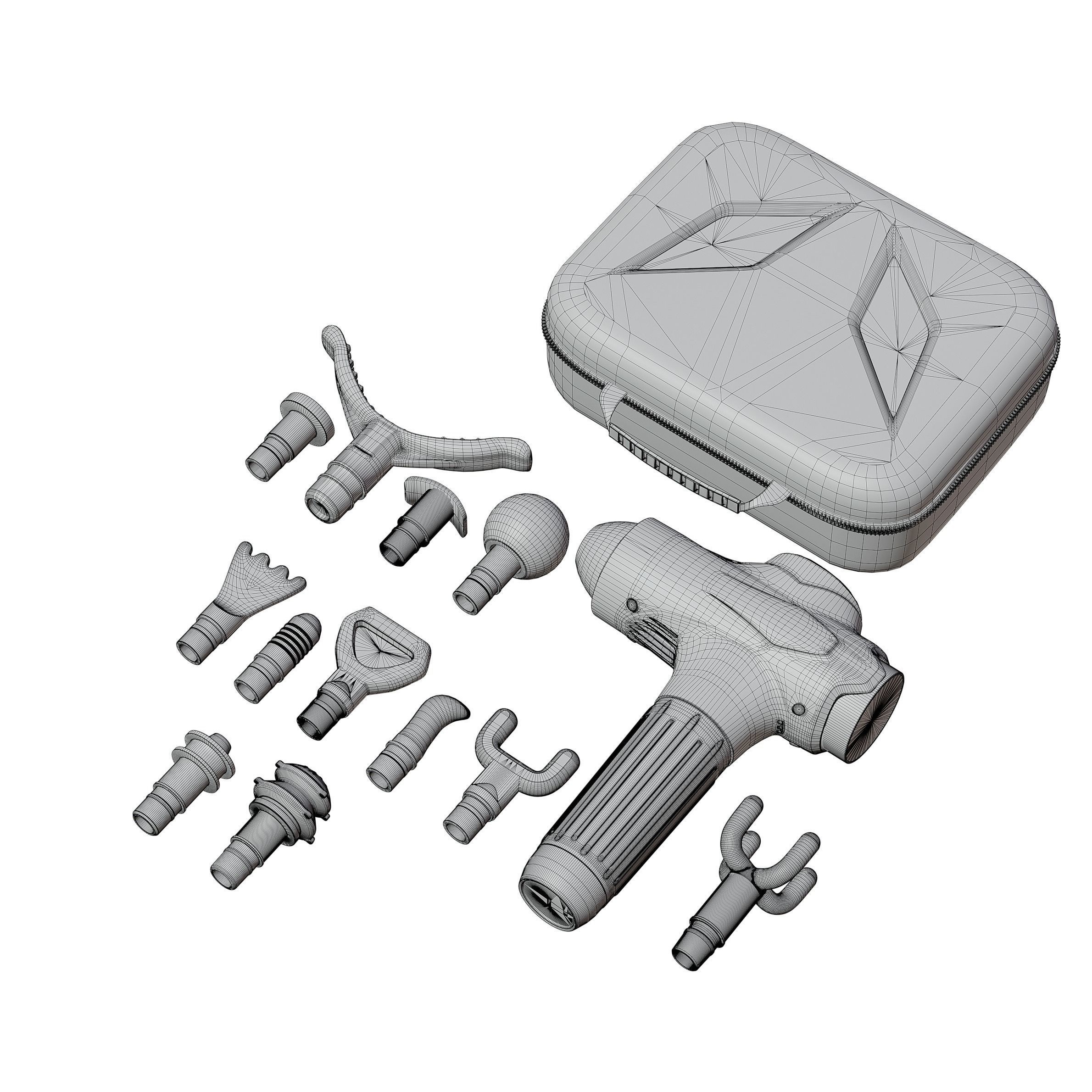 Massage Gun - Game-Ready 3D Model - View 13