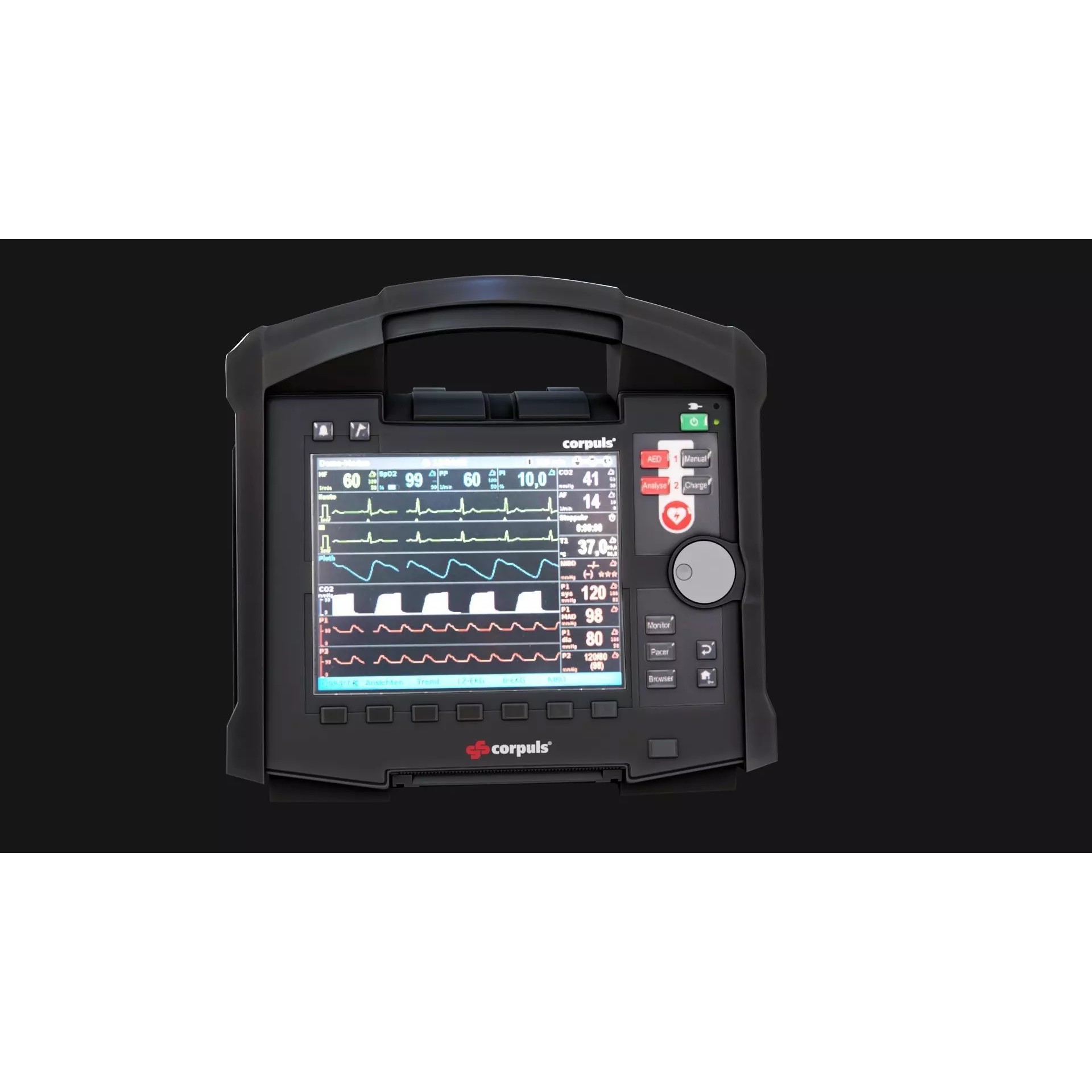 Corpuls3T Medical Monitor - Low-Poly Game-Ready 3D Model - View 2
