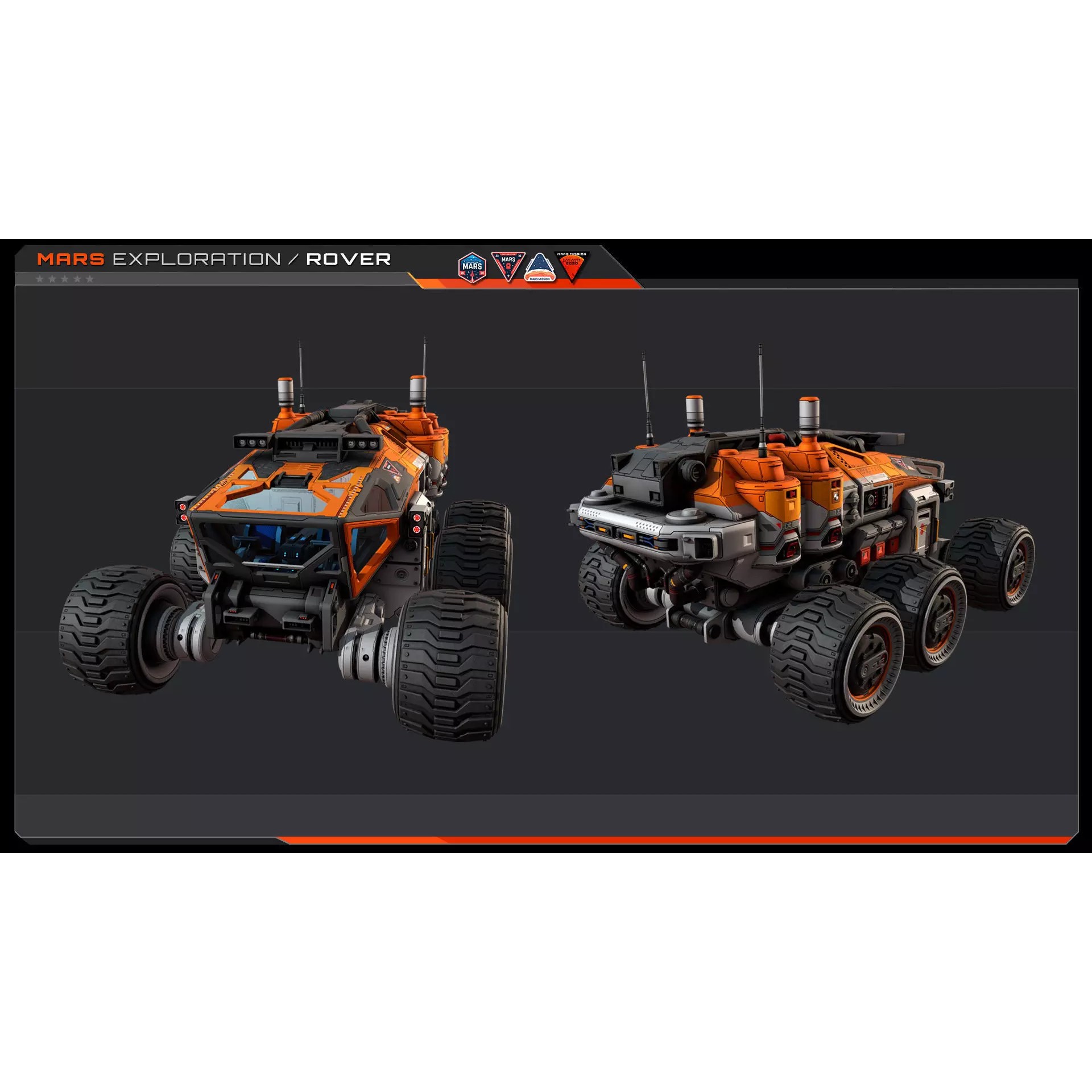 MARS Rover - Low-Poly Game-Ready 3D Model - View 8
