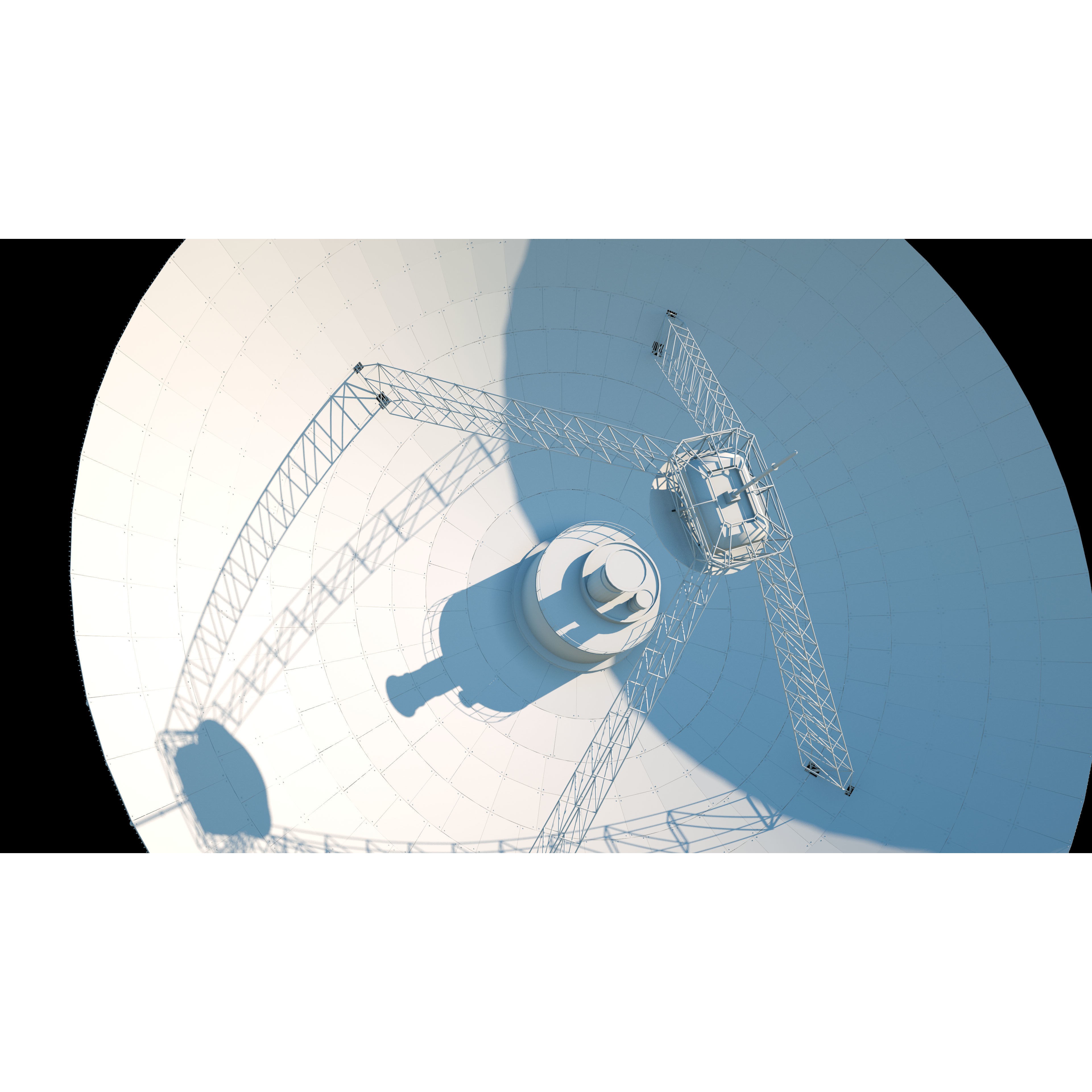 Large Radio Telescope - Game-Ready 3D Model - View 18