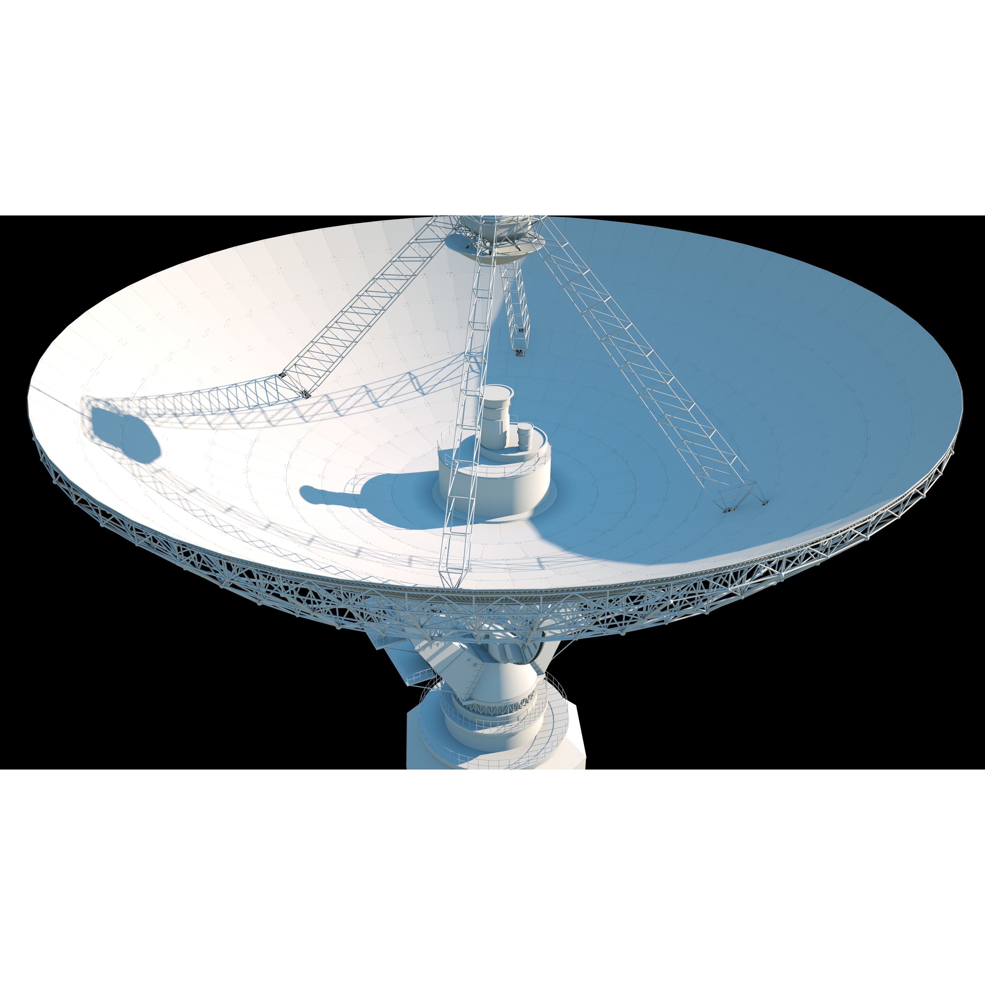 Large Radio Telescope - Game-Ready 3D Model - View 23