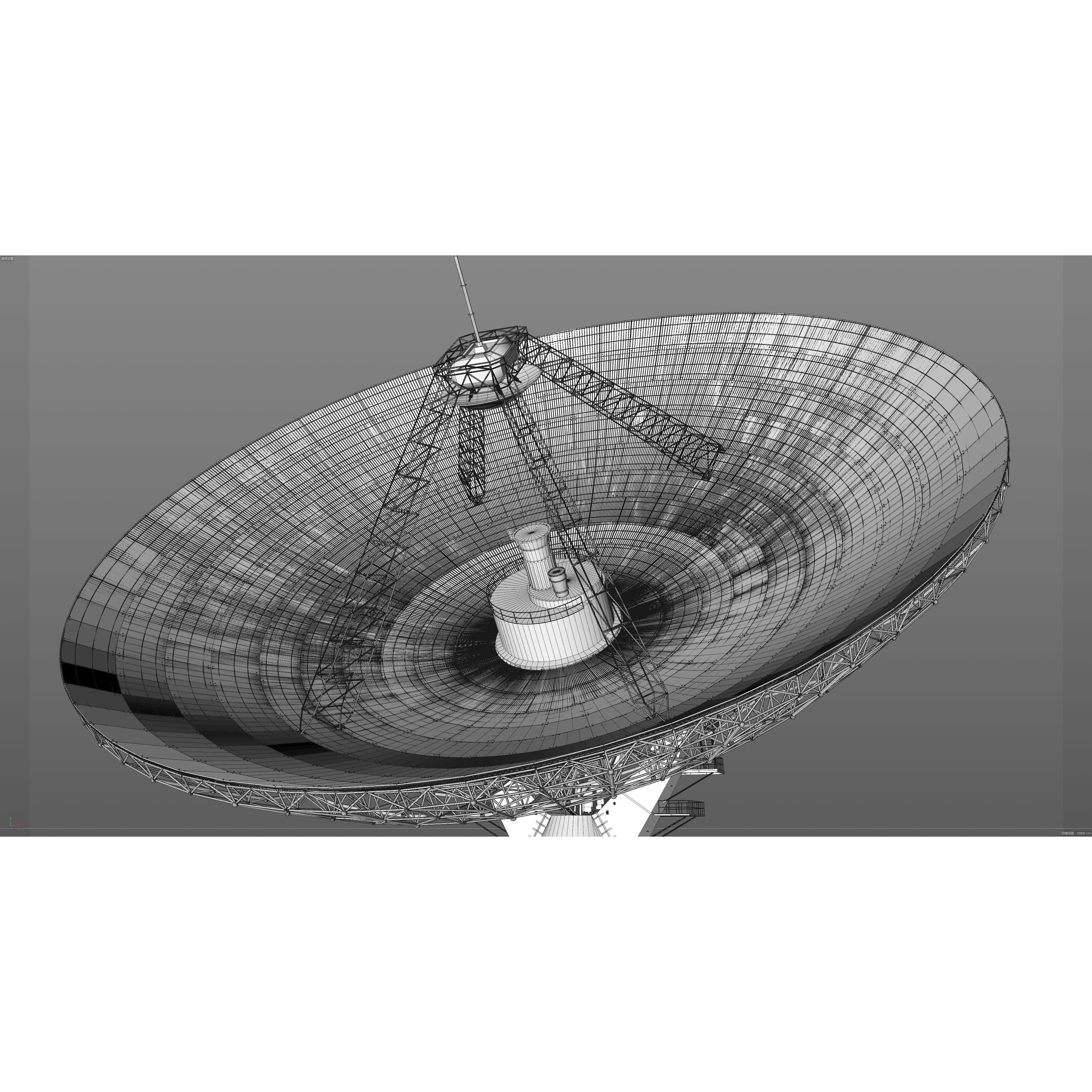 Large Radio Telescope - Game-Ready 3D Model - View 29
