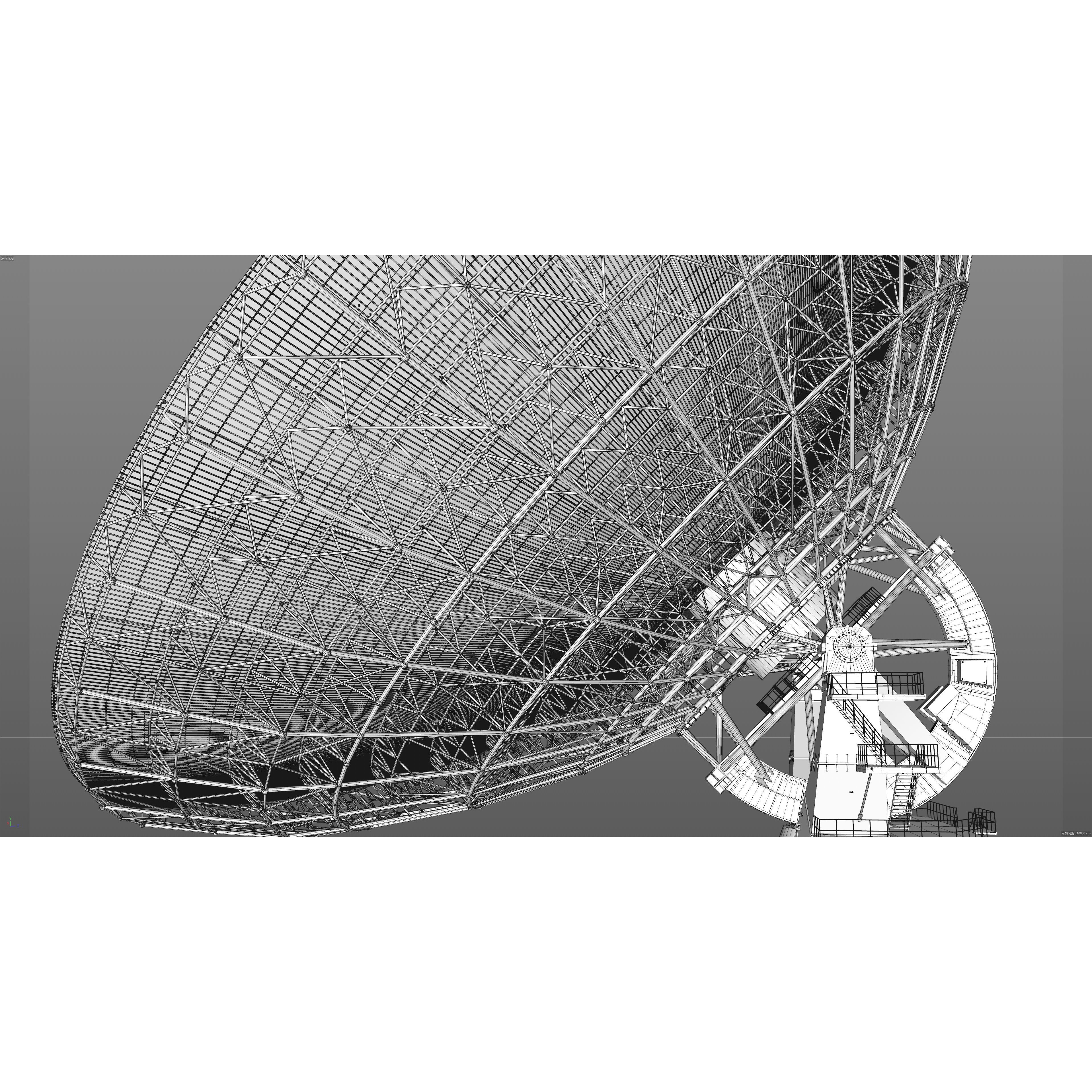 Large Radio Telescope - Game-Ready 3D Model - View 31