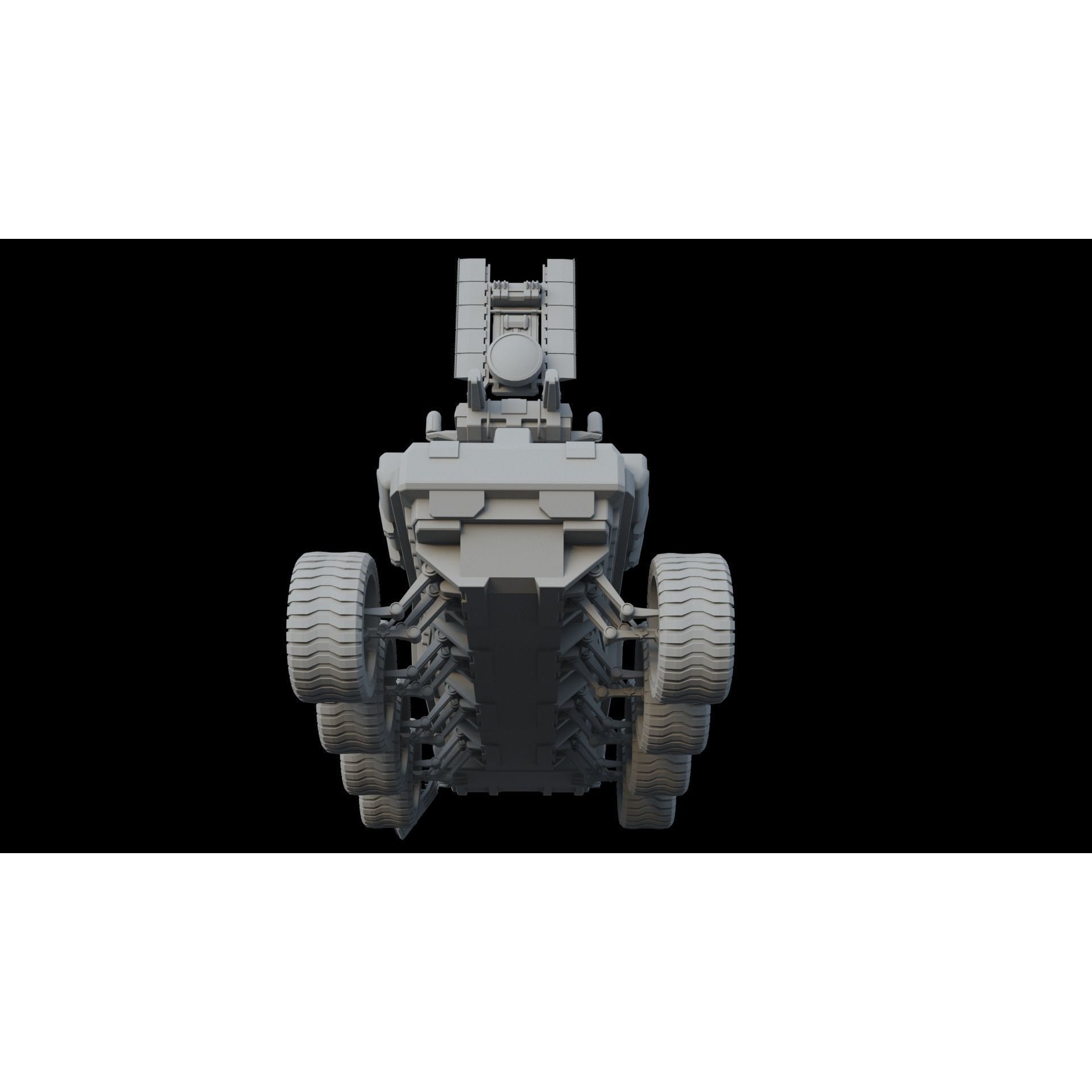 Sci-Fi Reconnaissance Vehicle - Game-Ready 3D Model - View 11