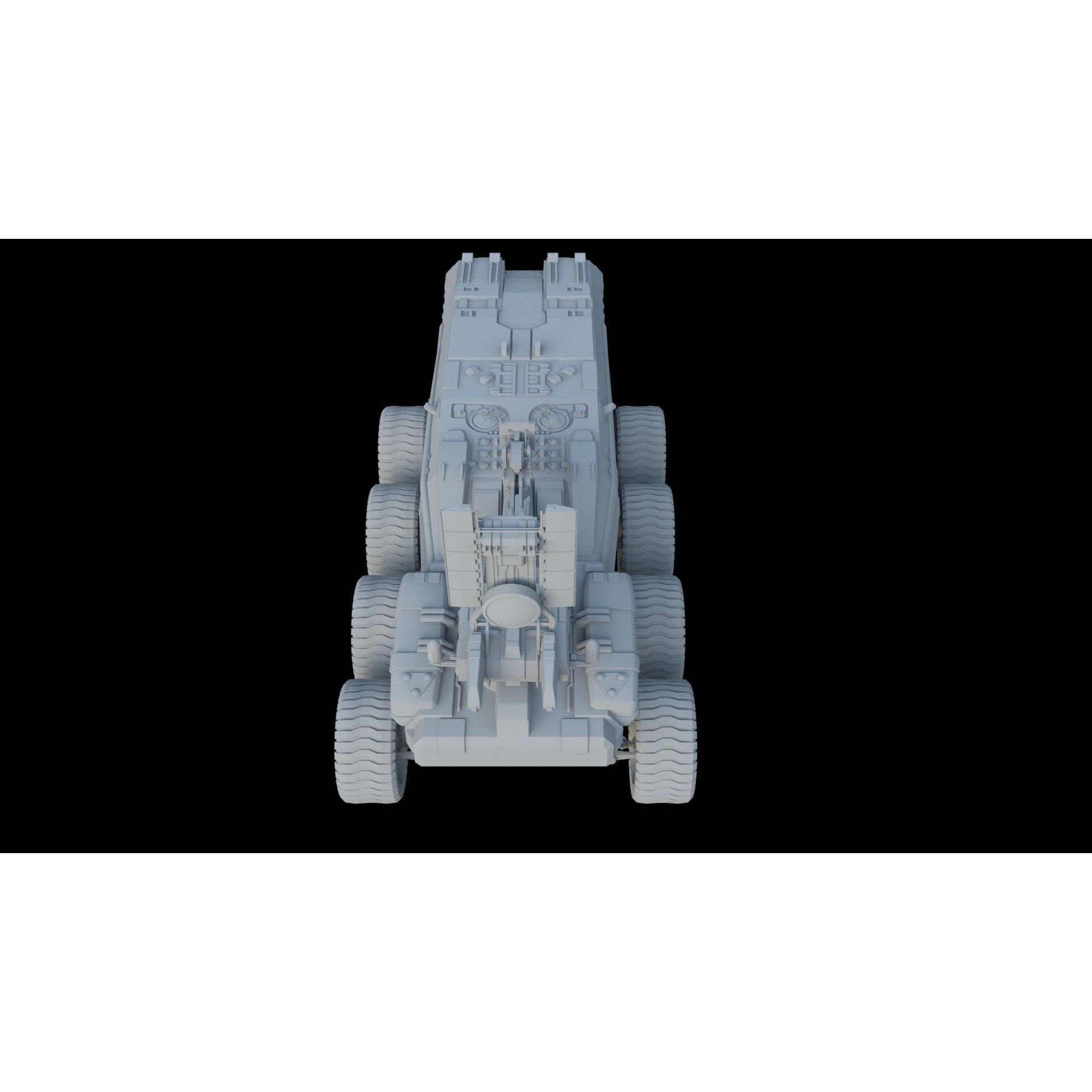 Sci-Fi Reconnaissance Vehicle - Game-Ready 3D Model - View 12