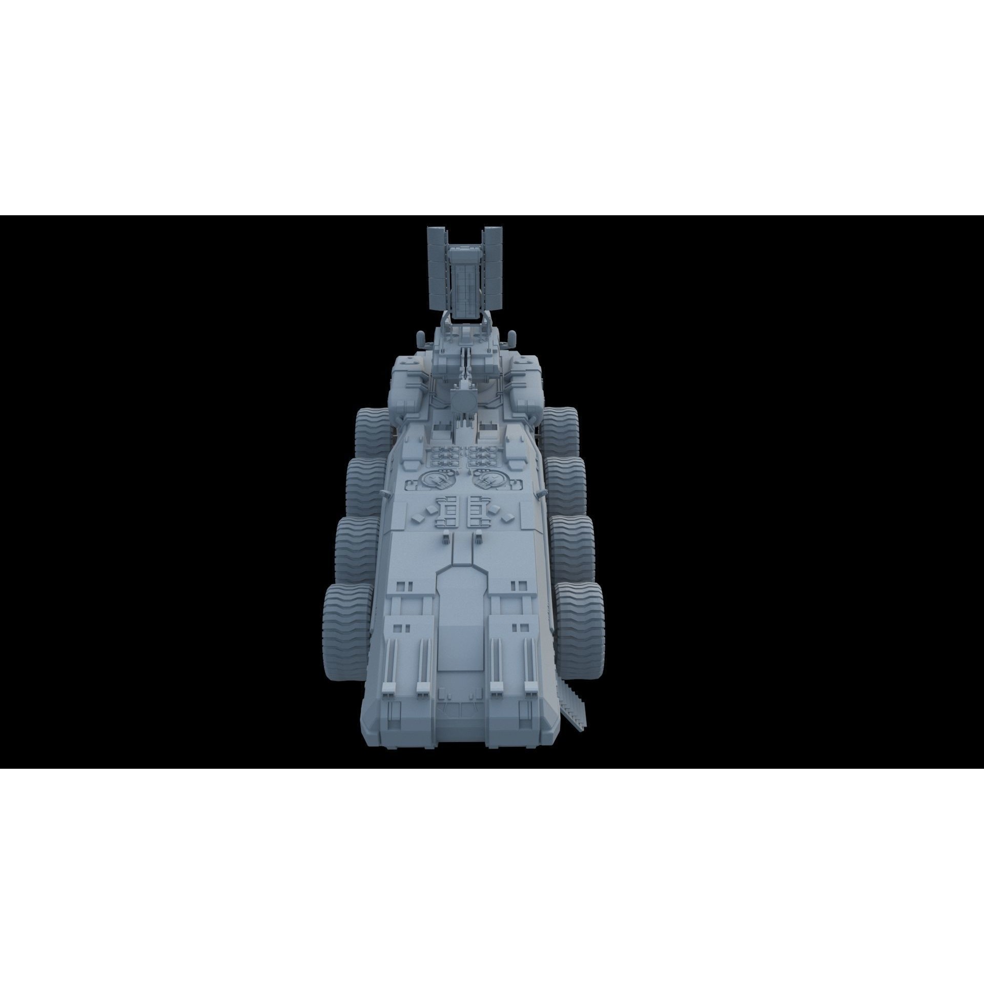 Sci-Fi Reconnaissance Vehicle - Game-Ready 3D Model - View 13