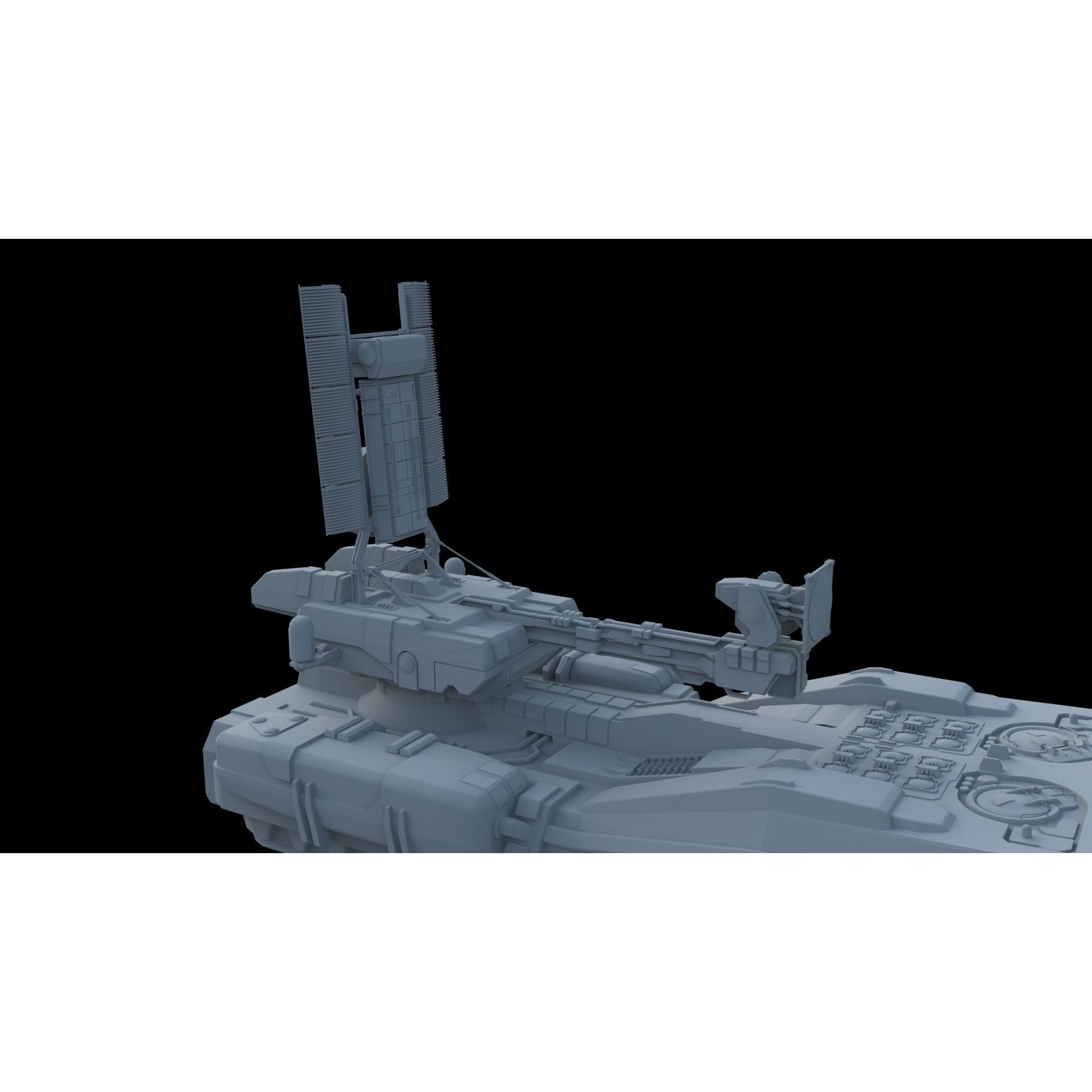 Sci-Fi Reconnaissance Vehicle - Game-Ready 3D Model - View 15