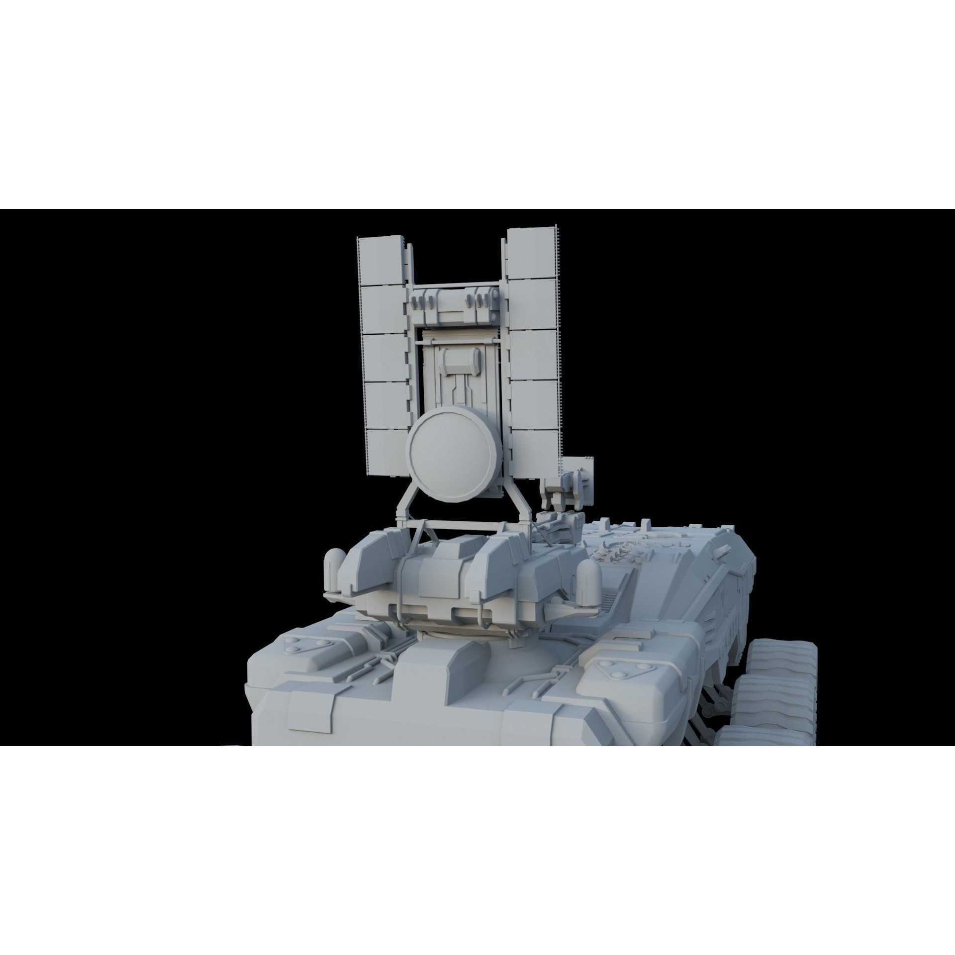 Sci-Fi Reconnaissance Vehicle - Game-Ready 3D Model - View 16