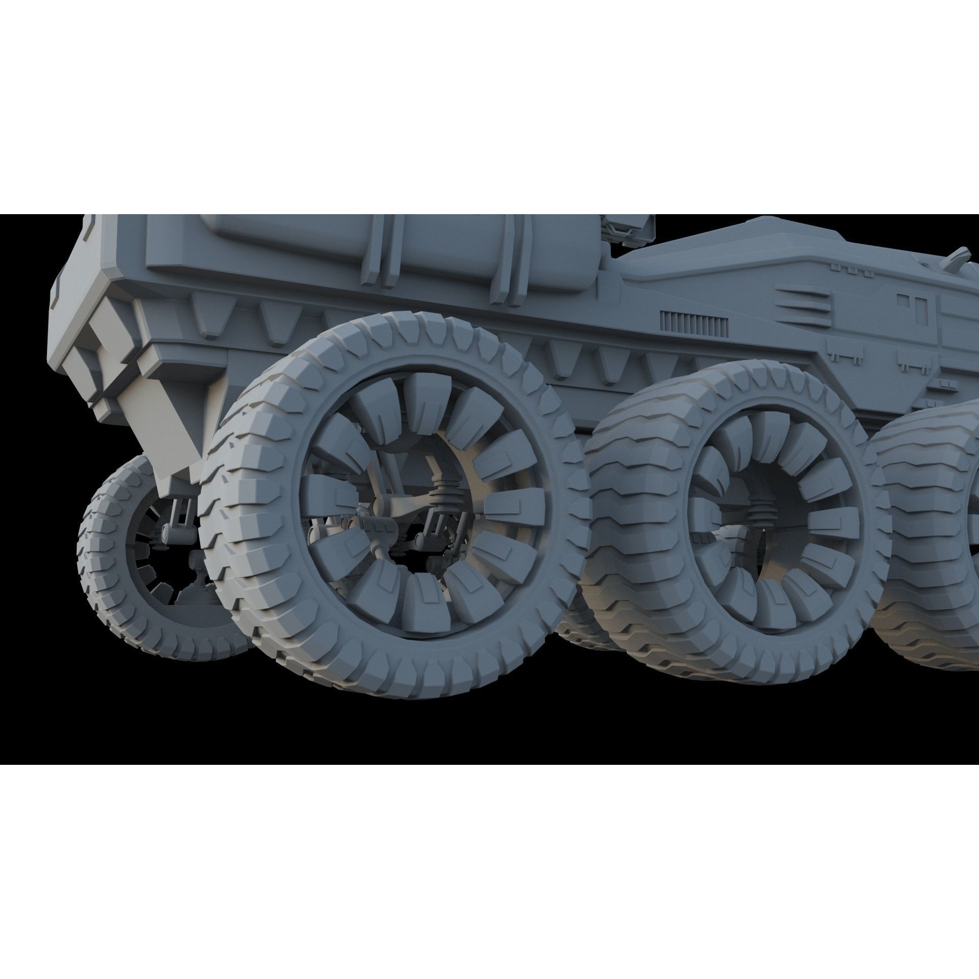 Sci-Fi Reconnaissance Vehicle - Game-Ready 3D Model - View 17