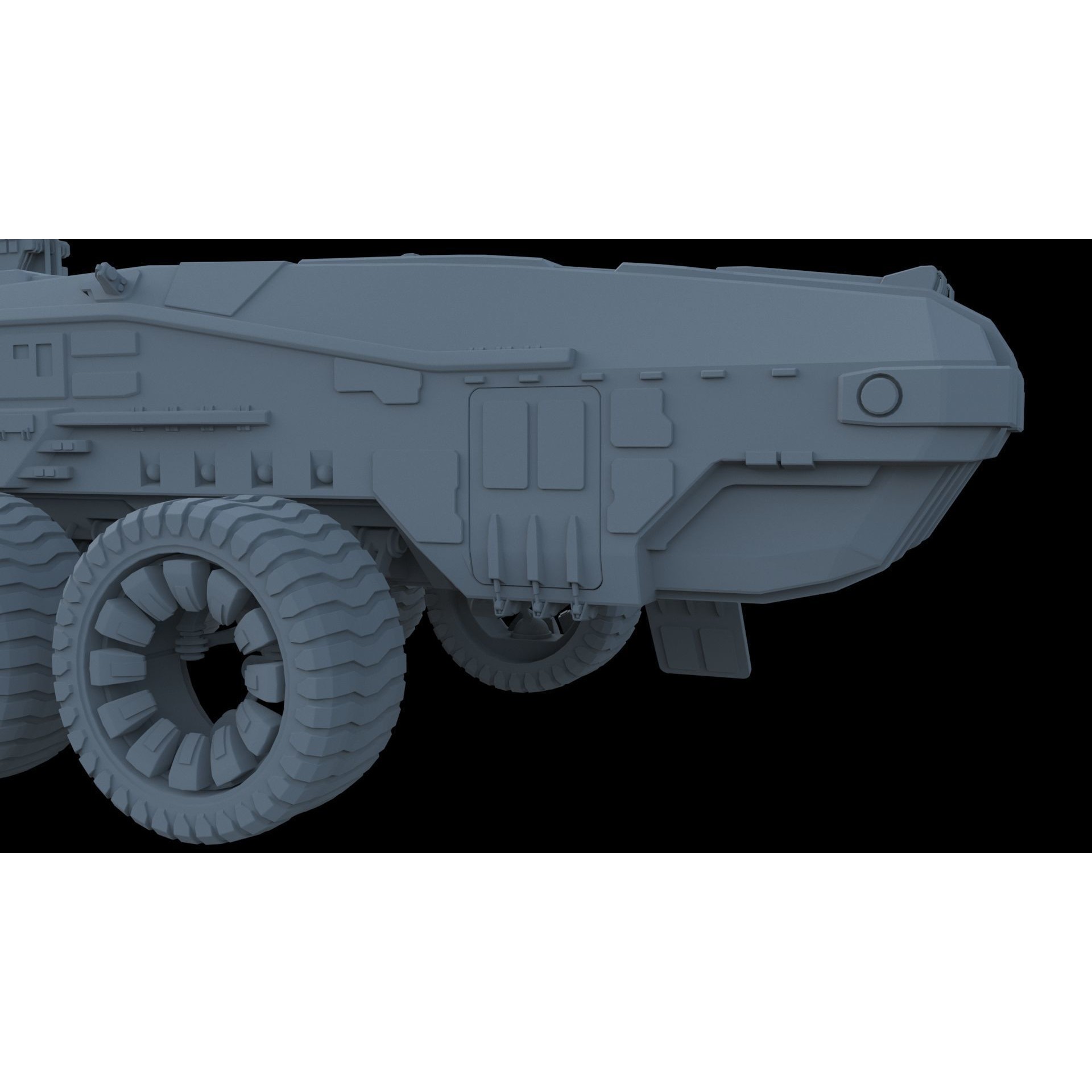 Sci-Fi Reconnaissance Vehicle - Game-Ready 3D Model - View 21