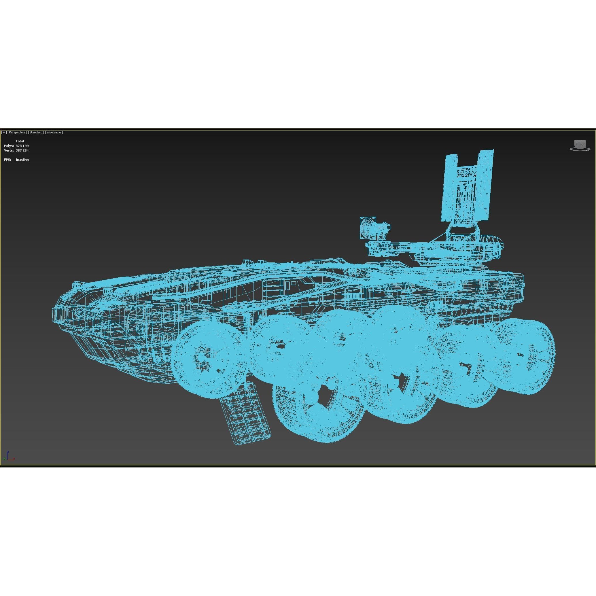 Sci-Fi Reconnaissance Vehicle - Game-Ready 3D Model - View 23