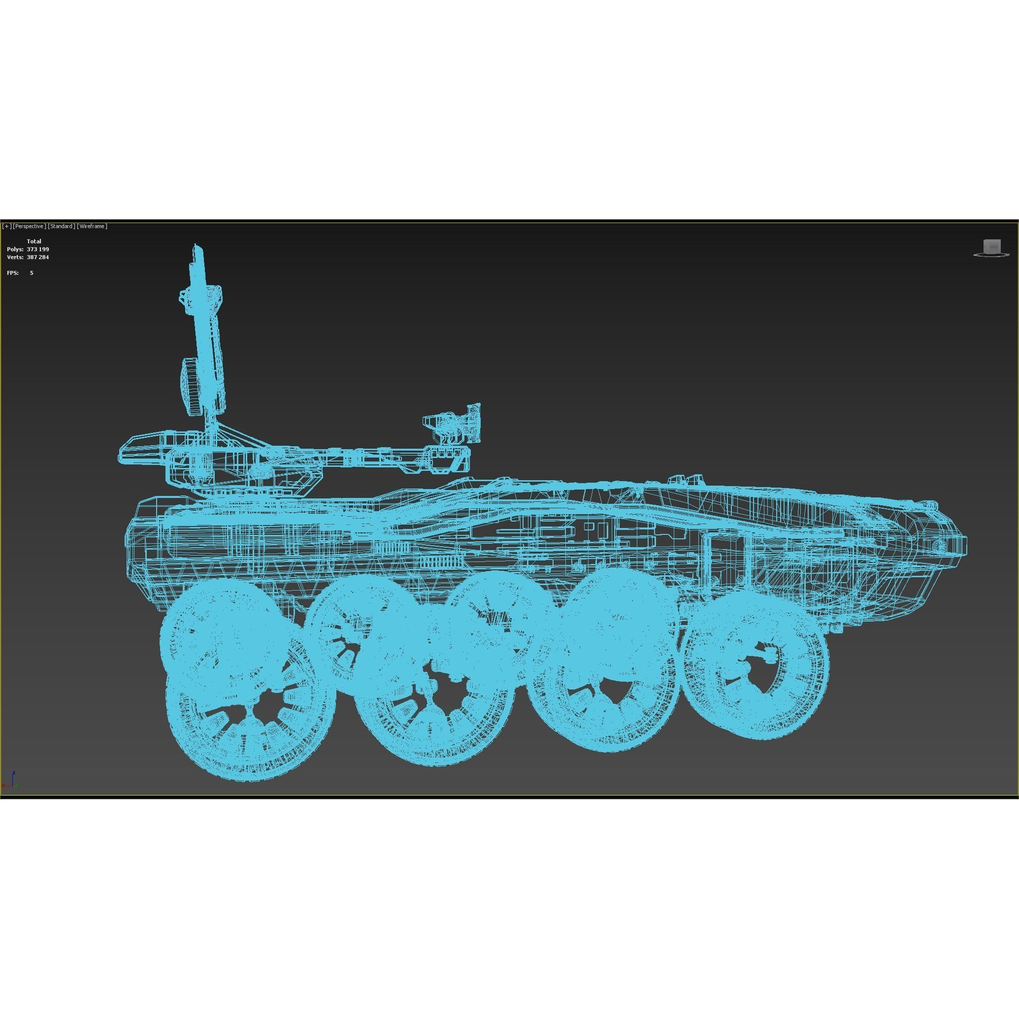 Sci-Fi Reconnaissance Vehicle - Game-Ready 3D Model - View 24