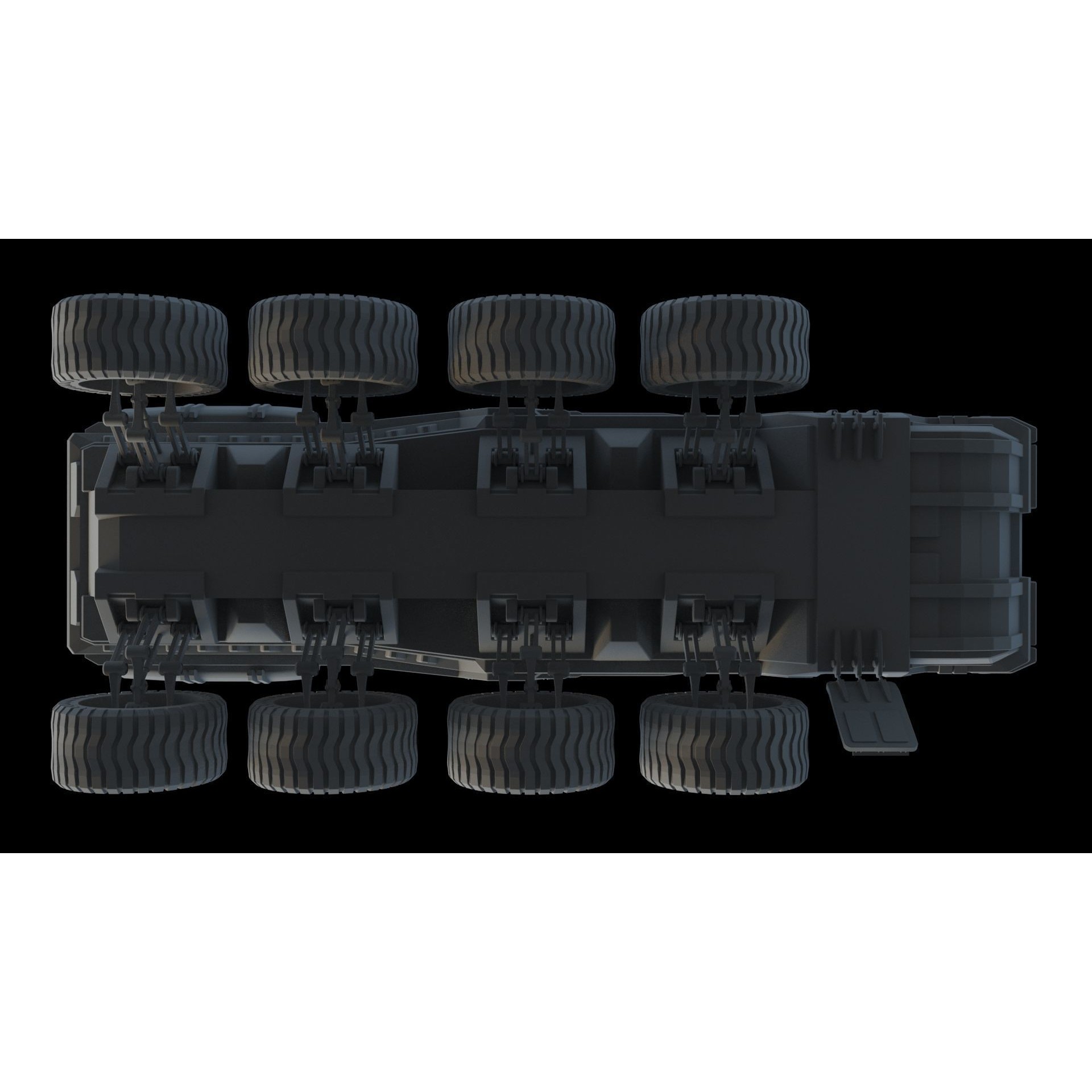 Sci-Fi Reconnaissance Vehicle - Game-Ready 3D Model - View 6