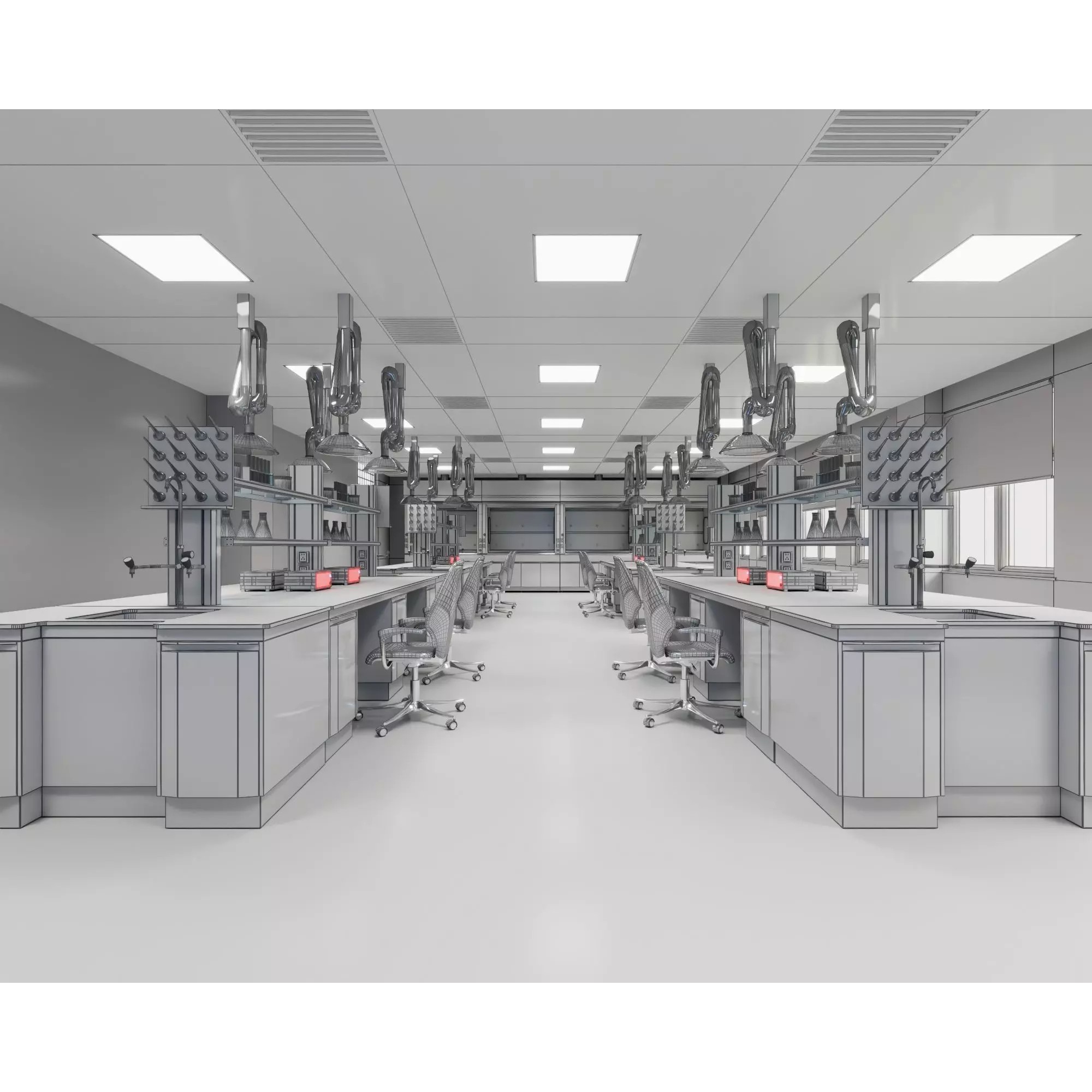 Modern Laboratory - Low-Poly Game-Ready 3D Model - View 11