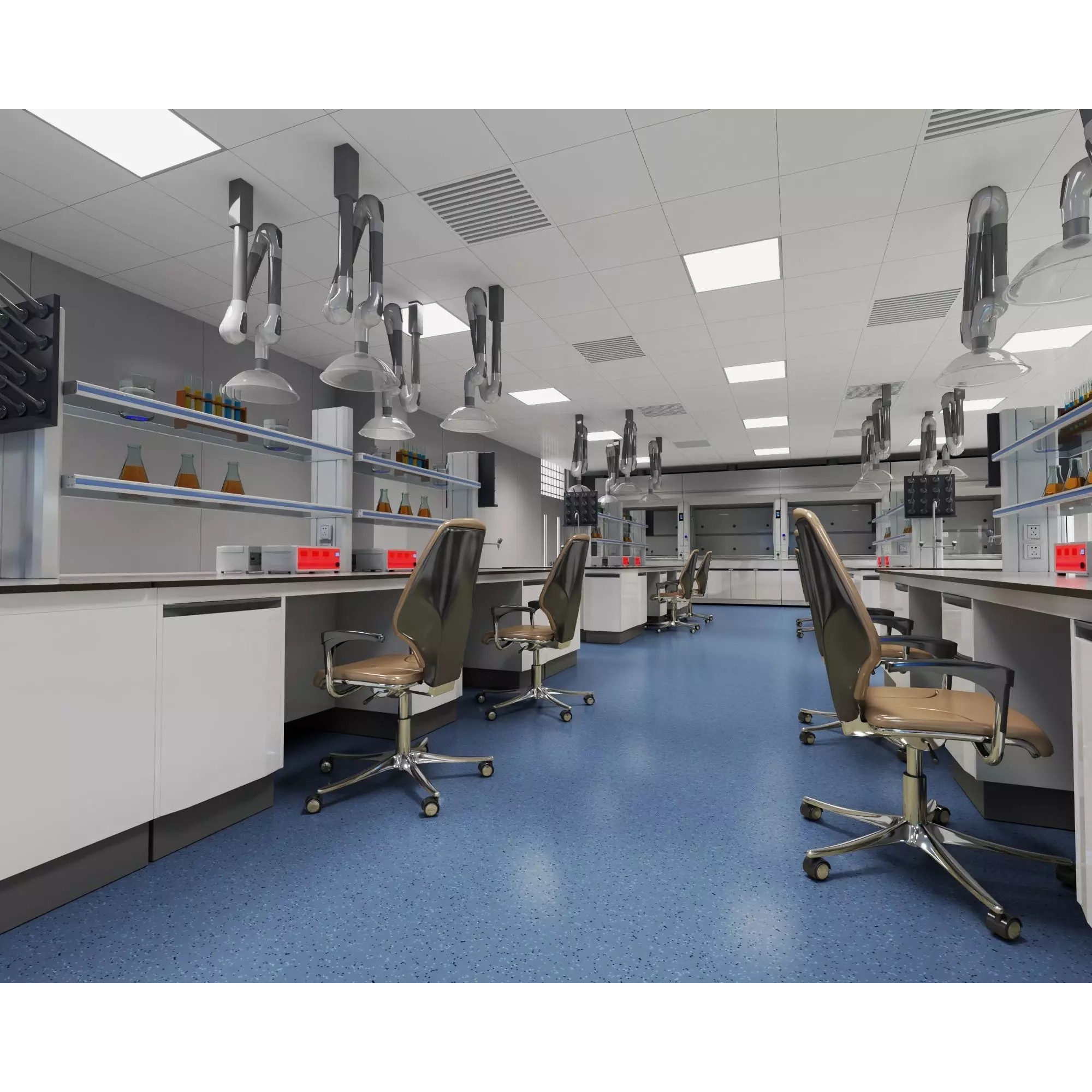 Modern Laboratory - Low-Poly Game-Ready 3D Model - View 6
