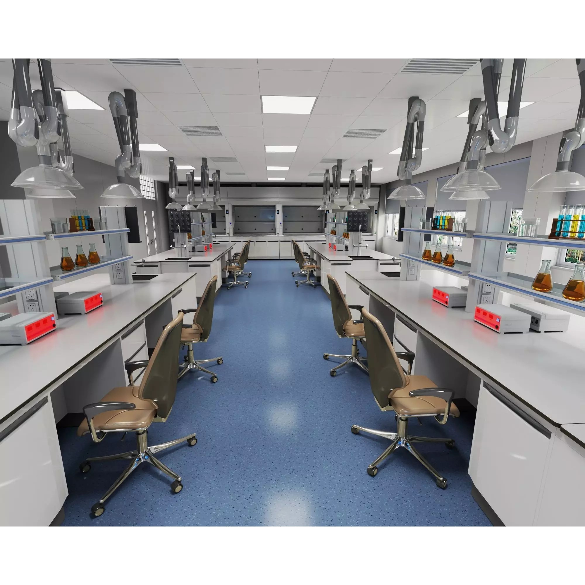 Modern Laboratory - Low-Poly Game-Ready 3D Model - View 7