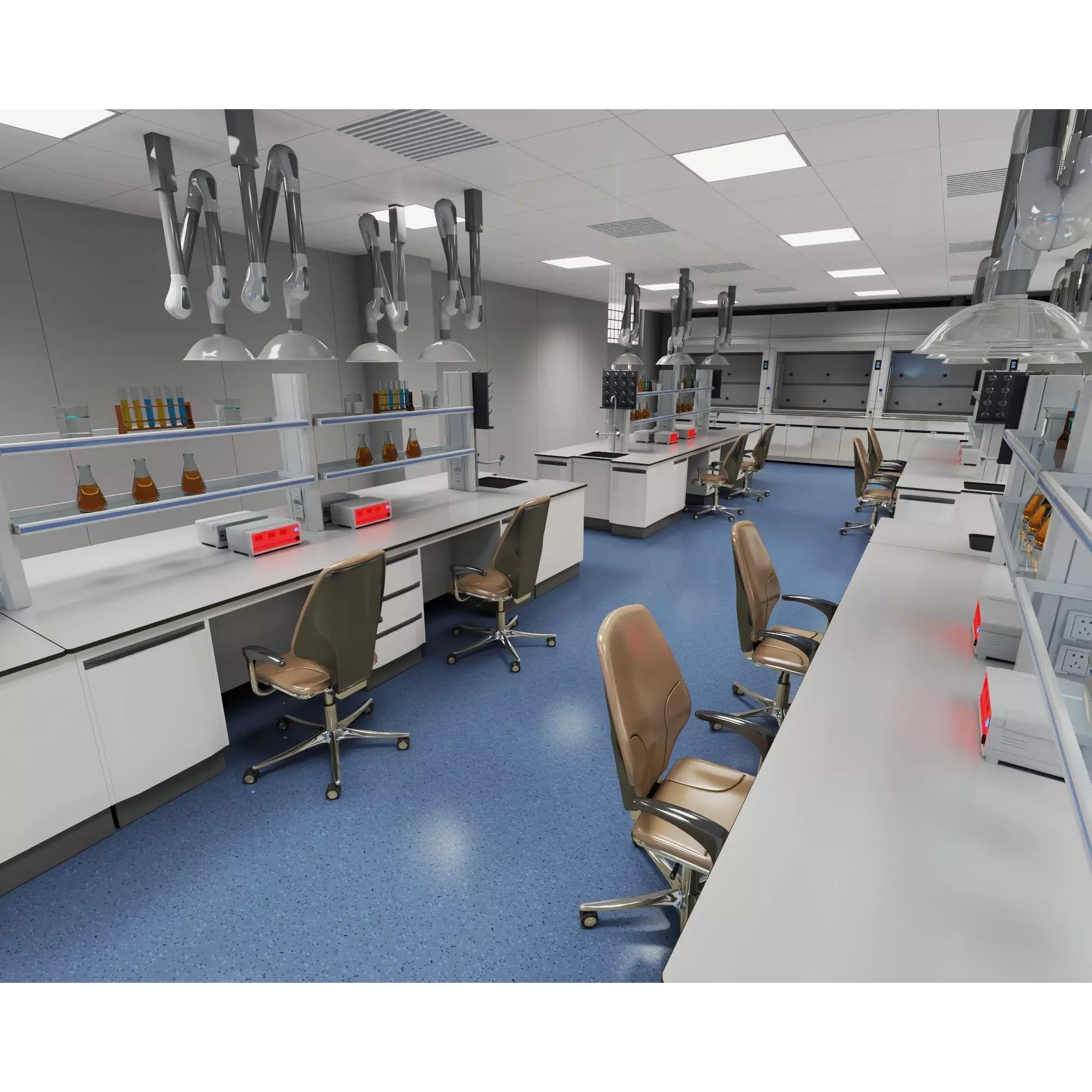 Modern Laboratory - Low-Poly Game-Ready 3D Model - View 8