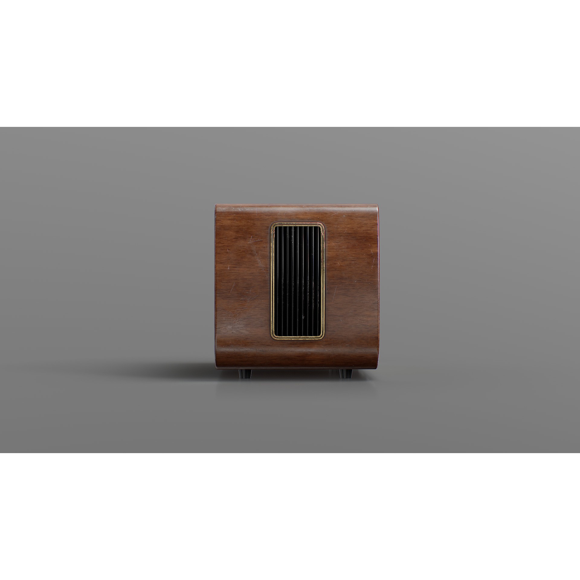 Old Antique Radio - Low-Poly Game-Ready 3D Model - View 9