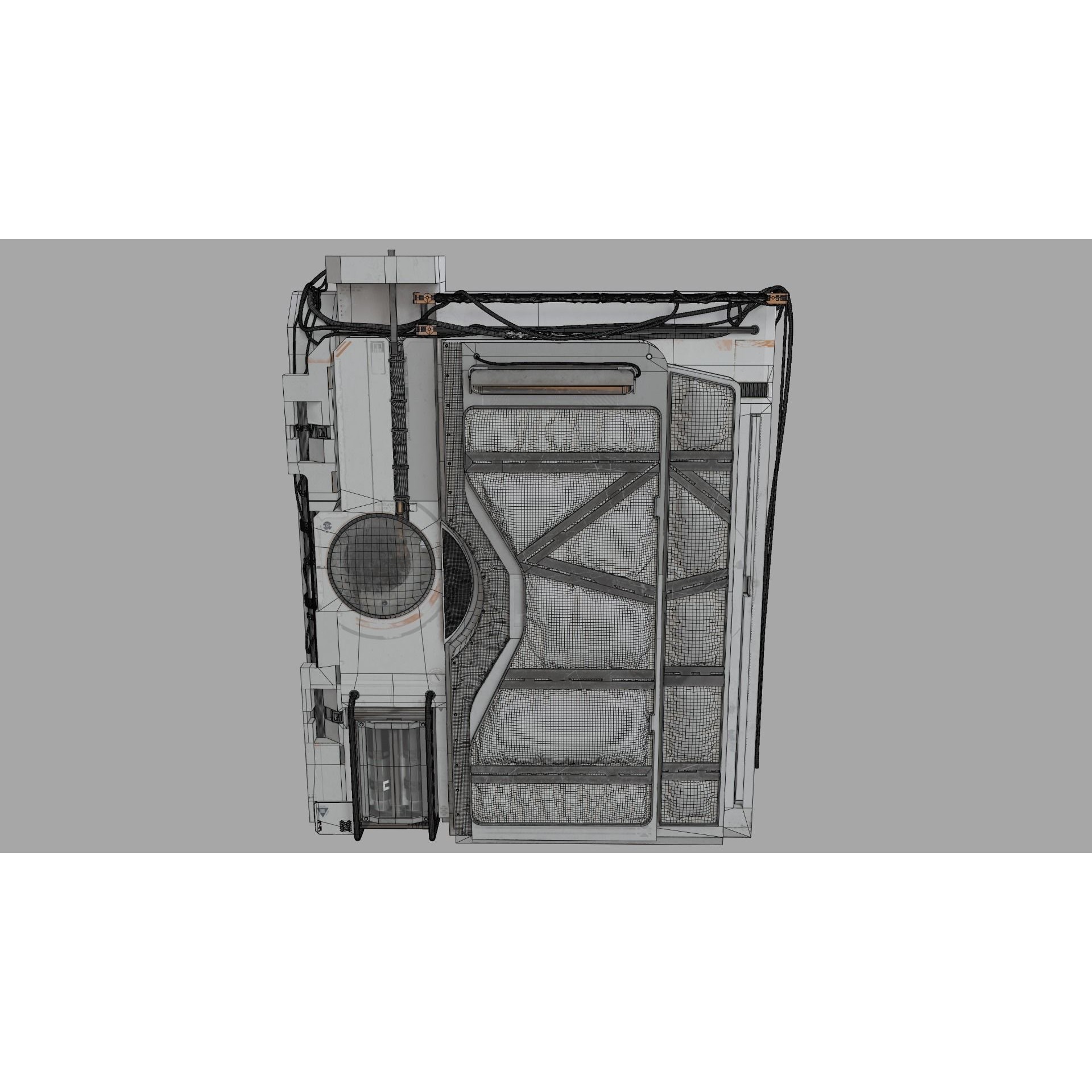 Animated Sci-Fi Door - Exceptional Quality 3D Model - View 12