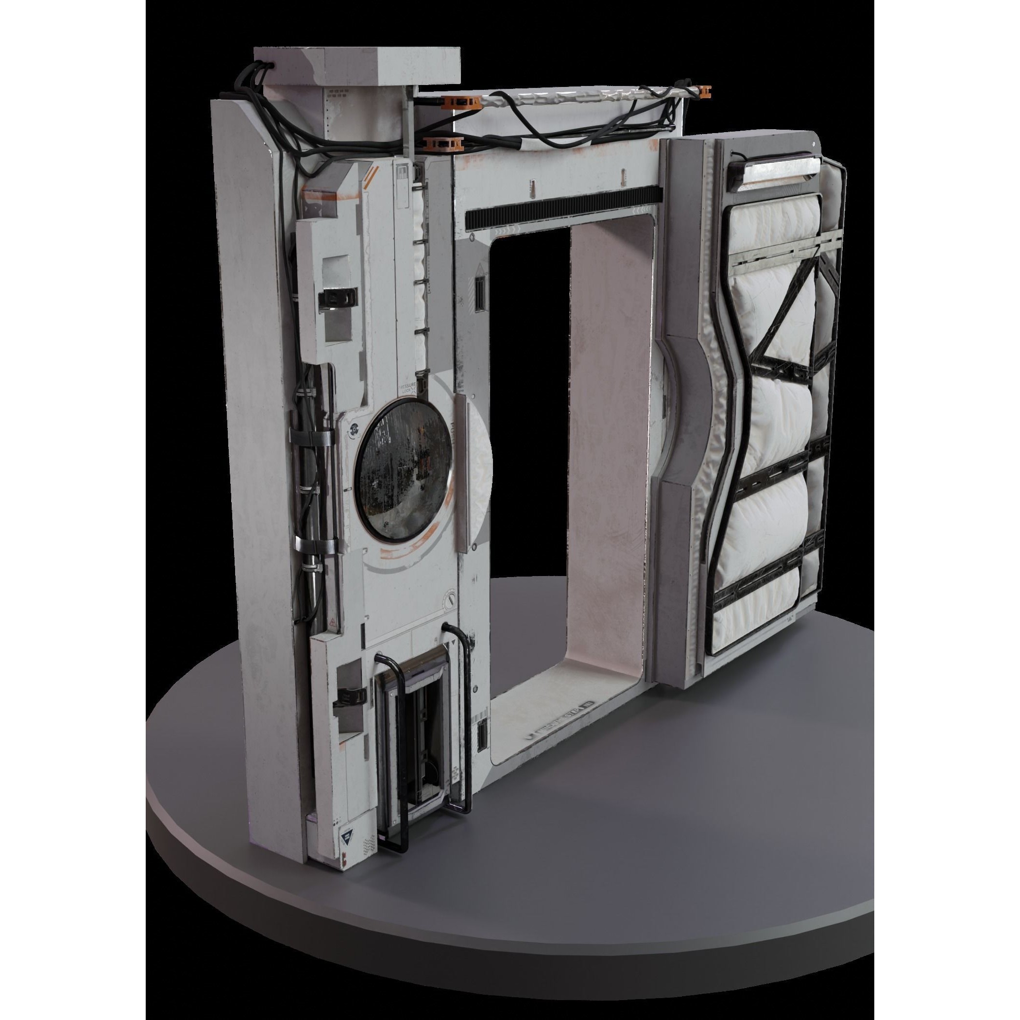 Animated Sci-Fi Door - Exceptional Quality 3D Model - View 4