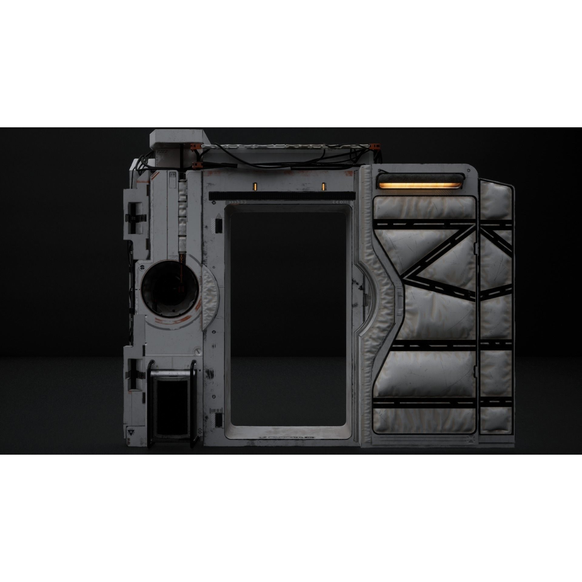 Animated Sci-Fi Door - Exceptional Quality 3D Model - View 7