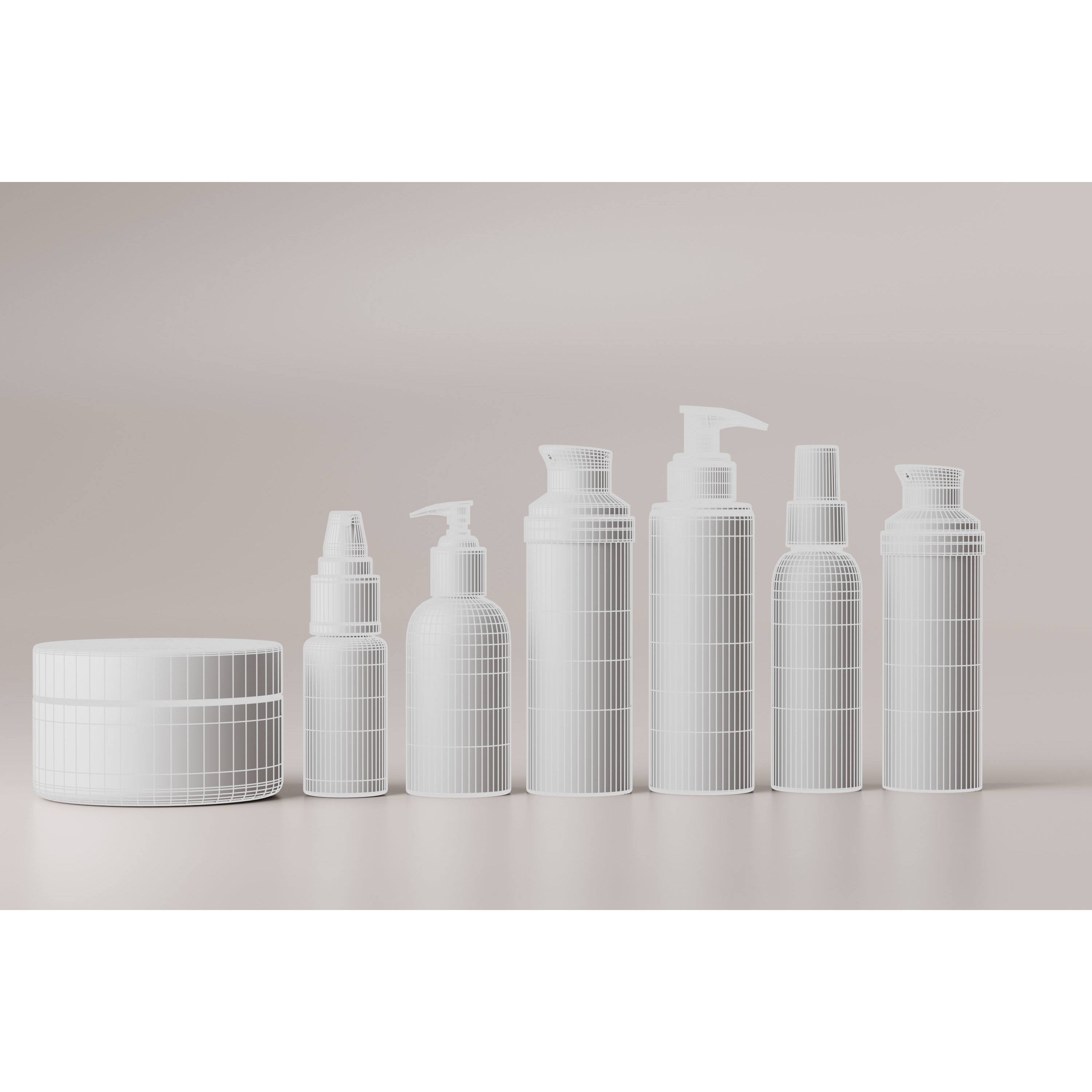 Cosmetic Bottle Collection - Low-Poly Game-Ready 3D Model - View 14