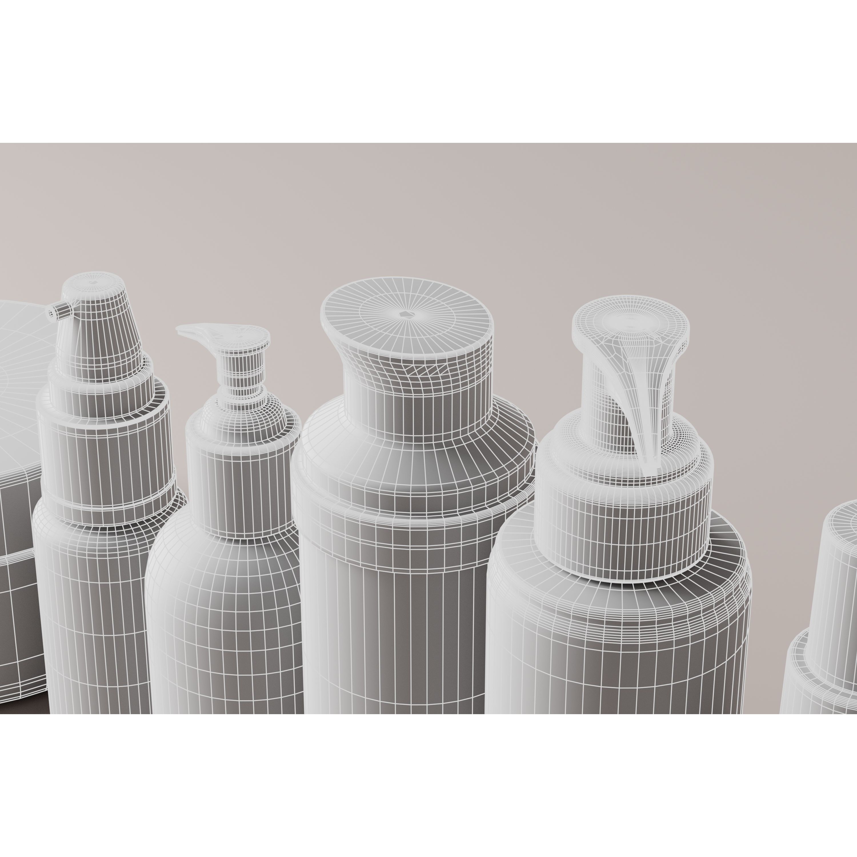 Cosmetic Bottle Collection - Low-Poly Game-Ready 3D Model - View 16