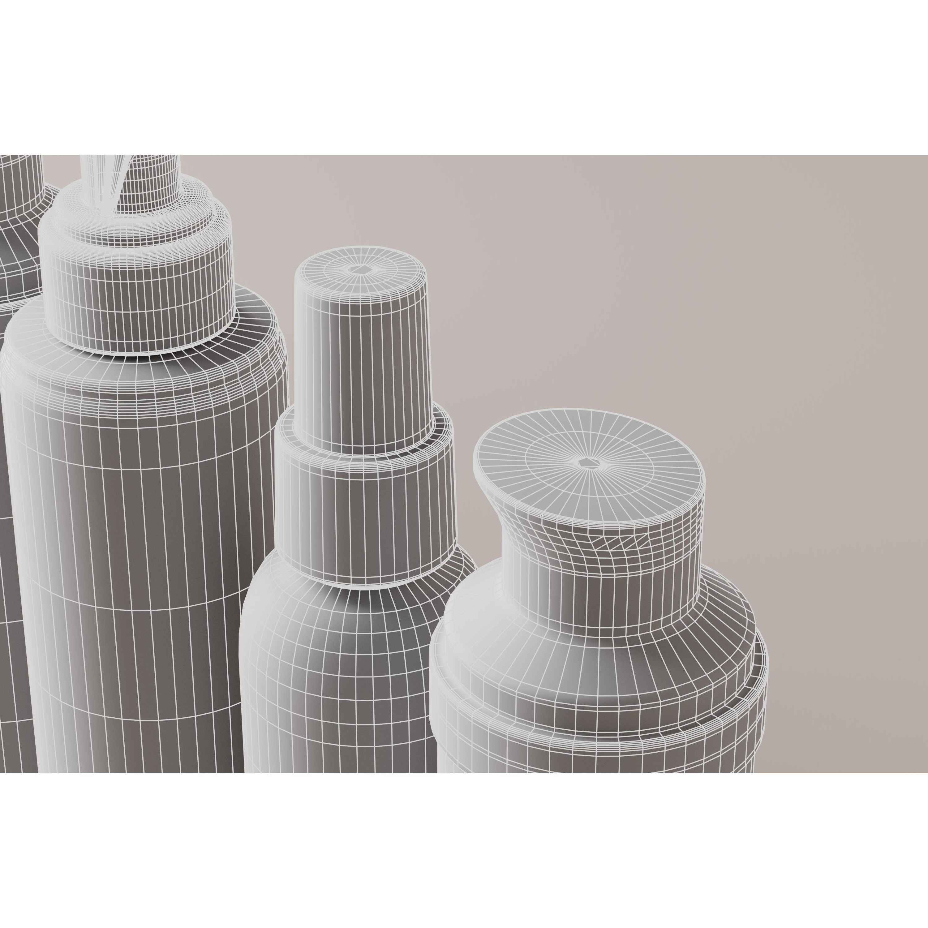Cosmetic Bottle Collection - Low-Poly Game-Ready 3D Model - View 17