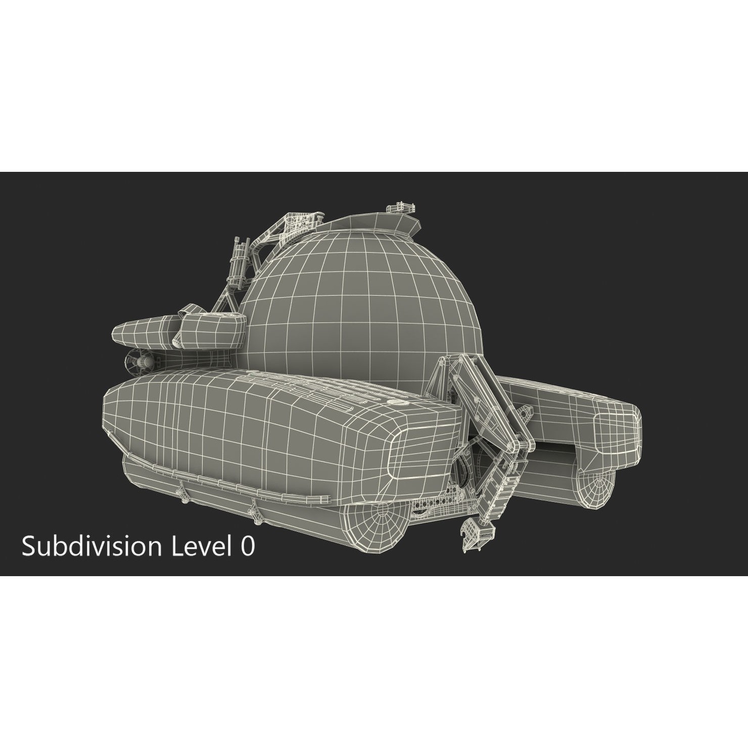 Personal Submarine Triton 3300 - Game-Ready 3D Model - View 16