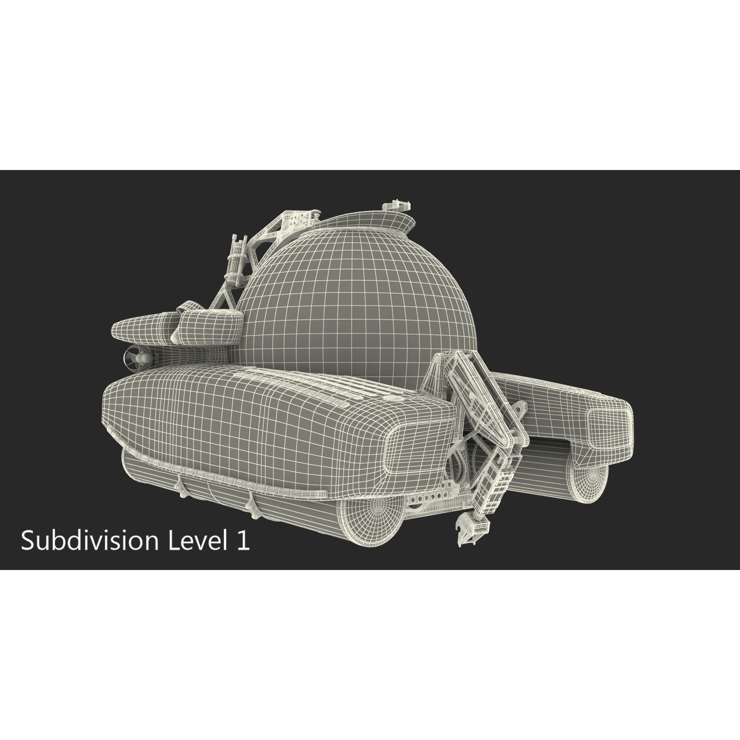 Personal Submarine Triton 3300 - Game-Ready 3D Model - View 17