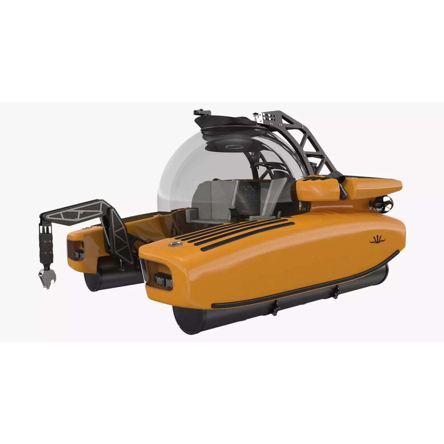 Personal Submarine Triton 3300 - Game-Ready 3D Model - View 2