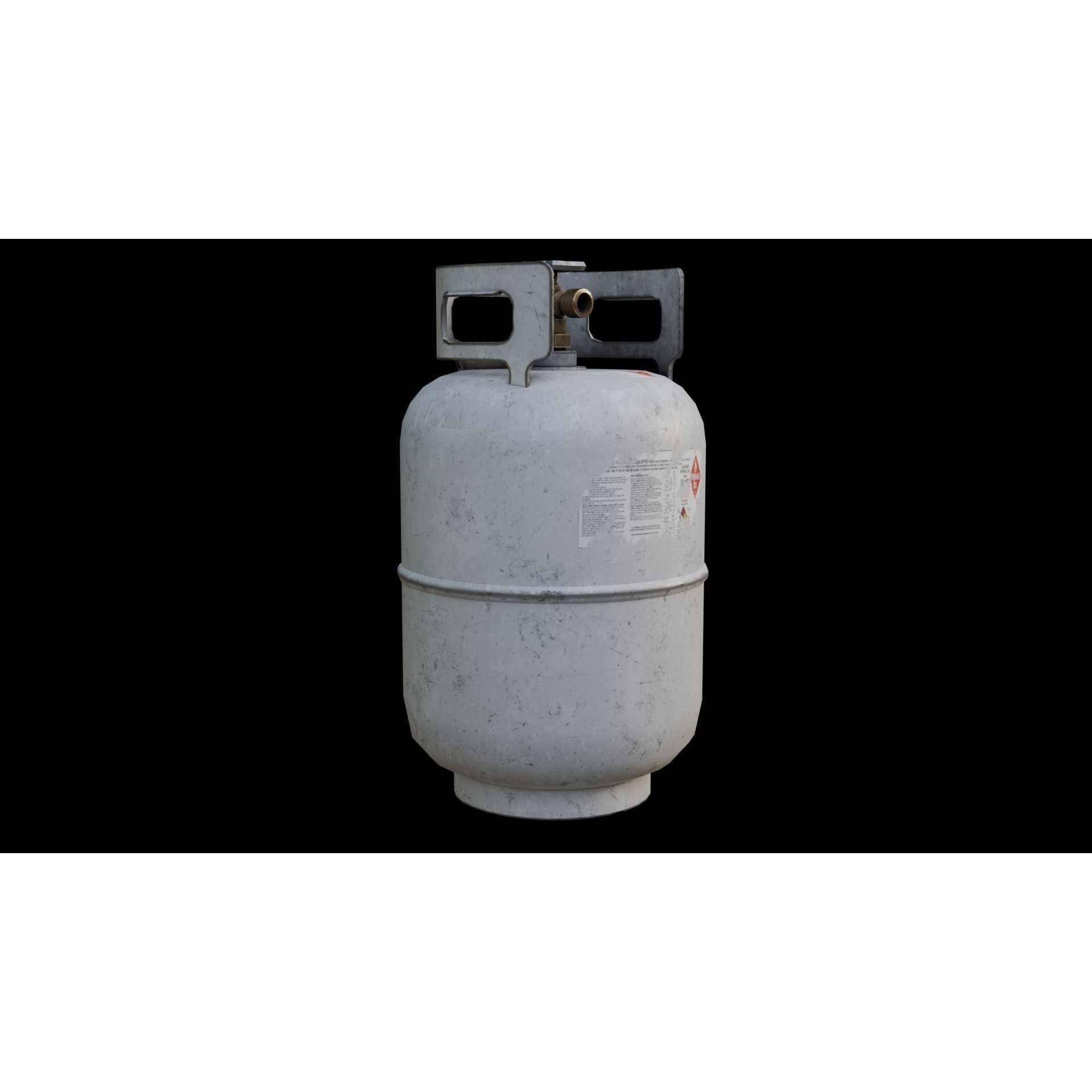 Propane Cylinder - Low-Poly Game-Ready 3D Model - View 3