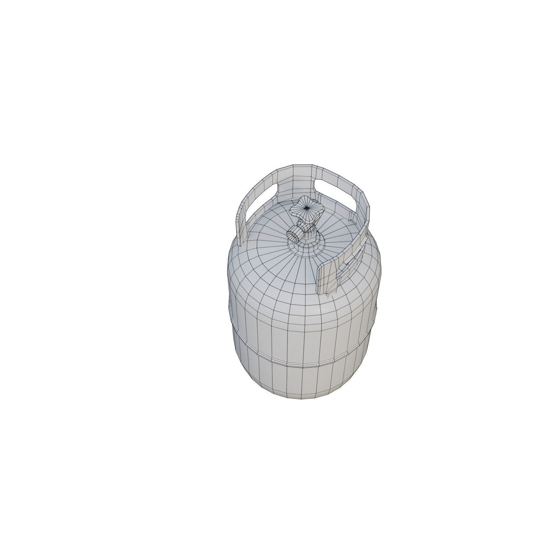 Propane Cylinder - Low-Poly Game-Ready 3D Model - View 8