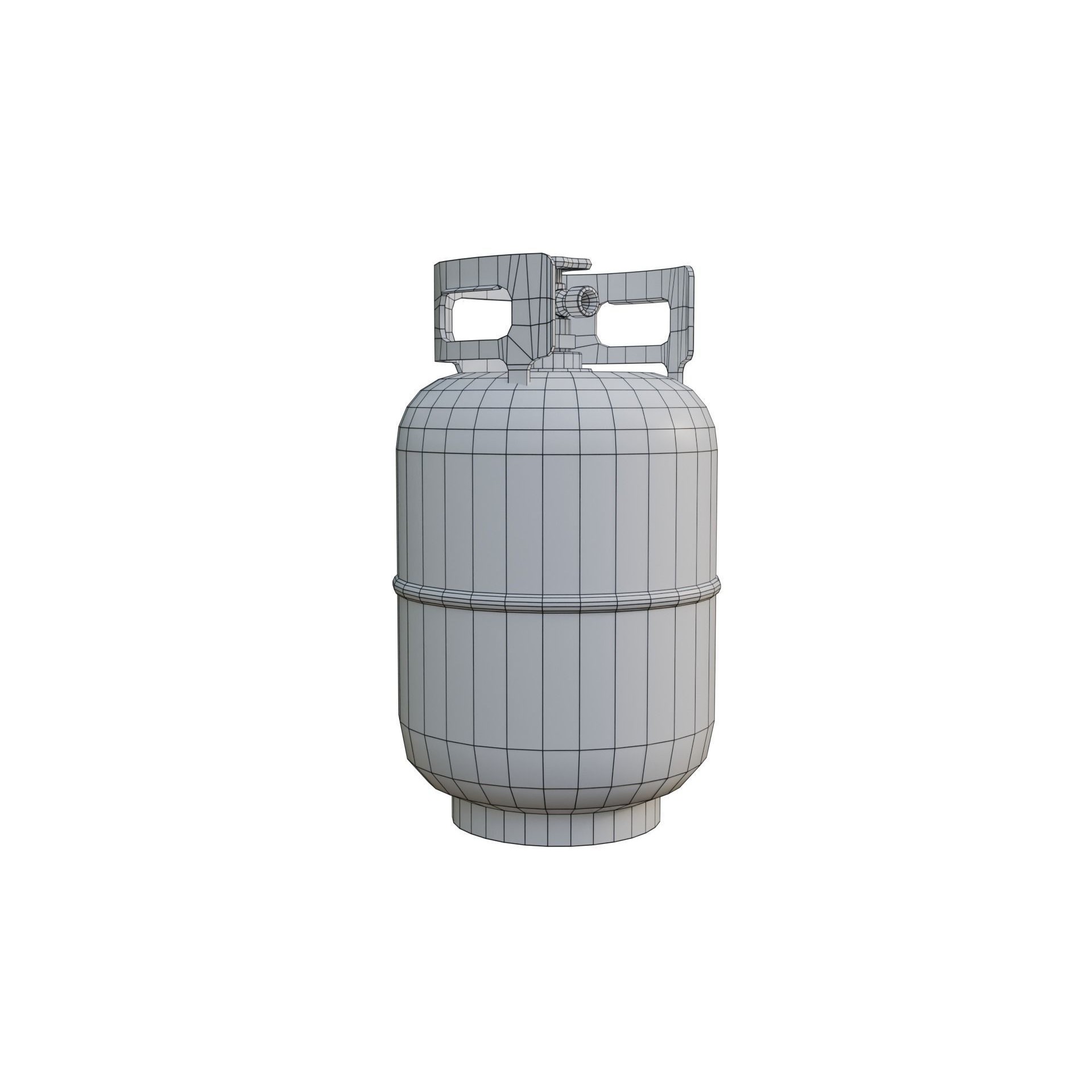 Propane Cylinder - Low-Poly Game-Ready 3D Model - View 9