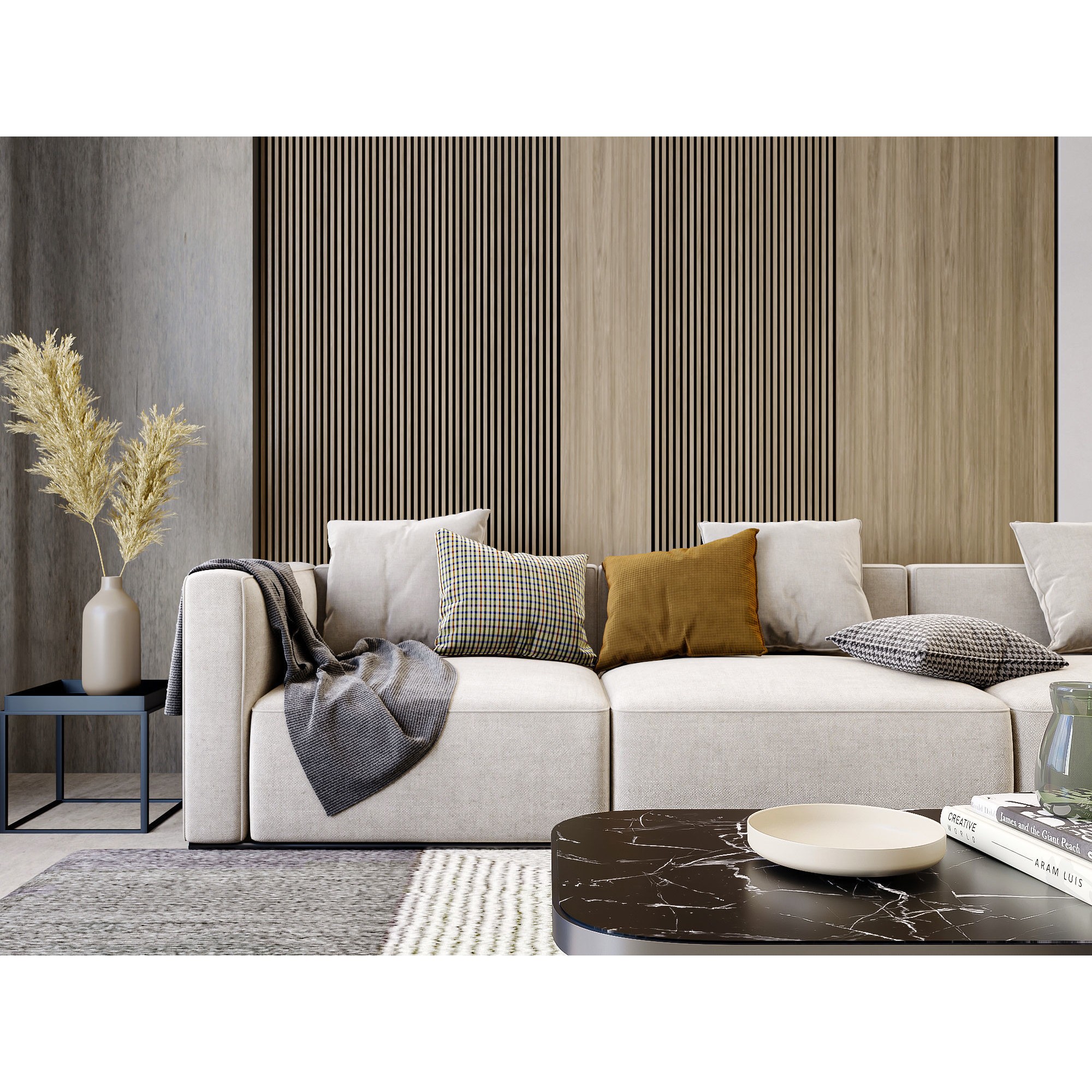 Interior Living Room Scene 17 - Full-Featured 3D Model - View 5