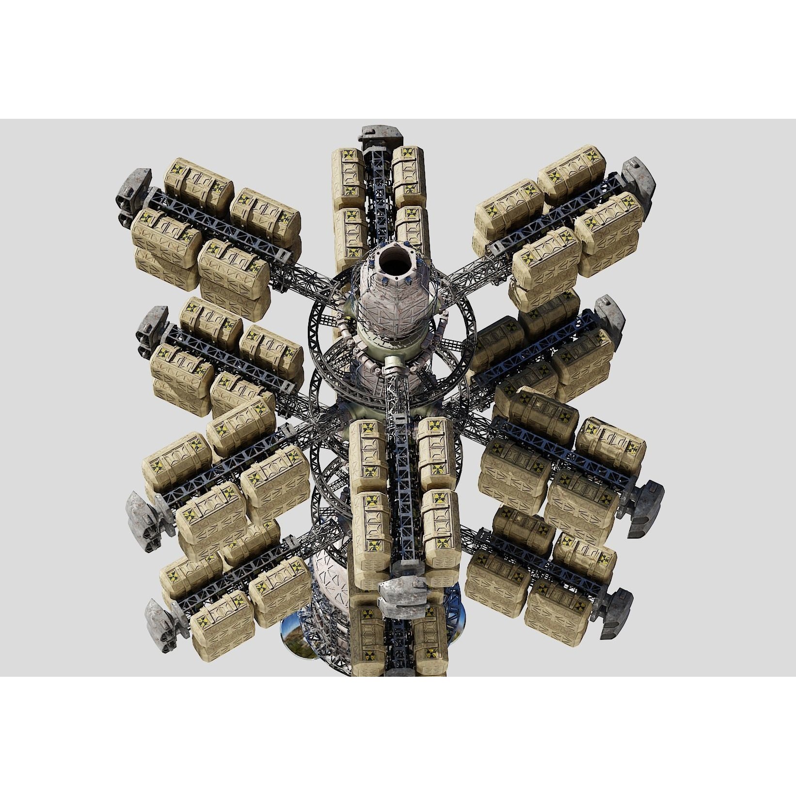 Cargo Spaceship - Game-Ready 3D Model - View 10