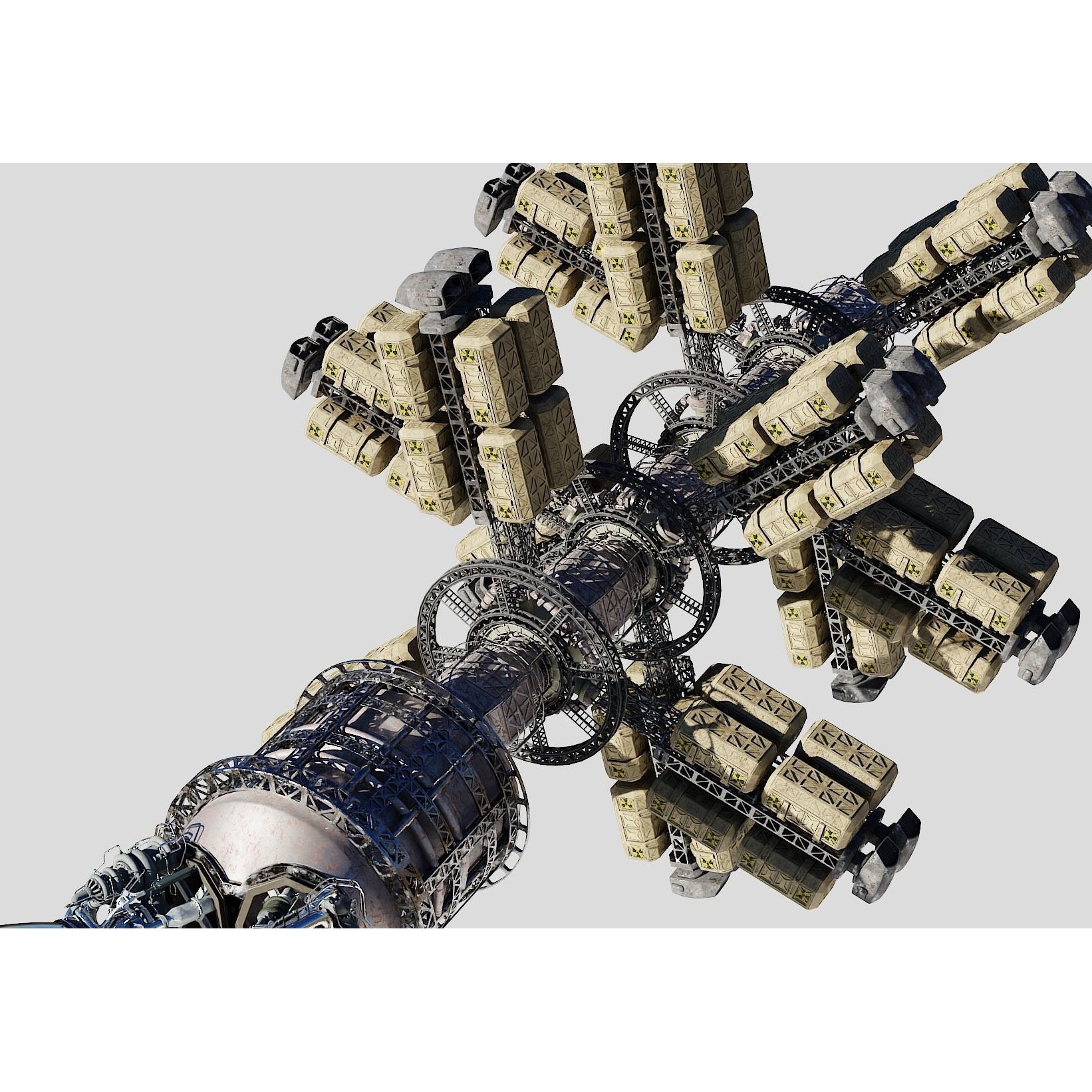 Cargo Spaceship - Game-Ready 3D Model - View 12