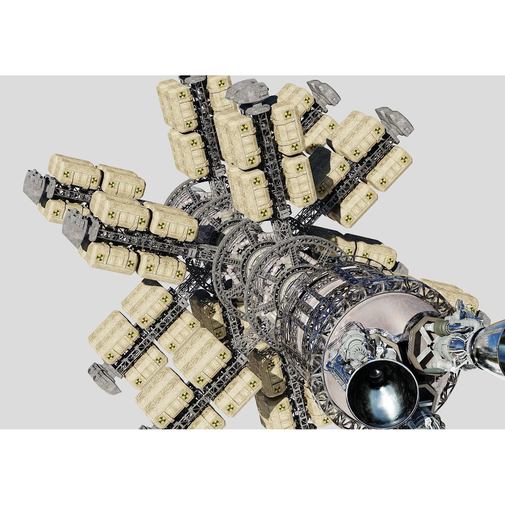 Cargo Spaceship - Game-Ready 3D Model - View 13