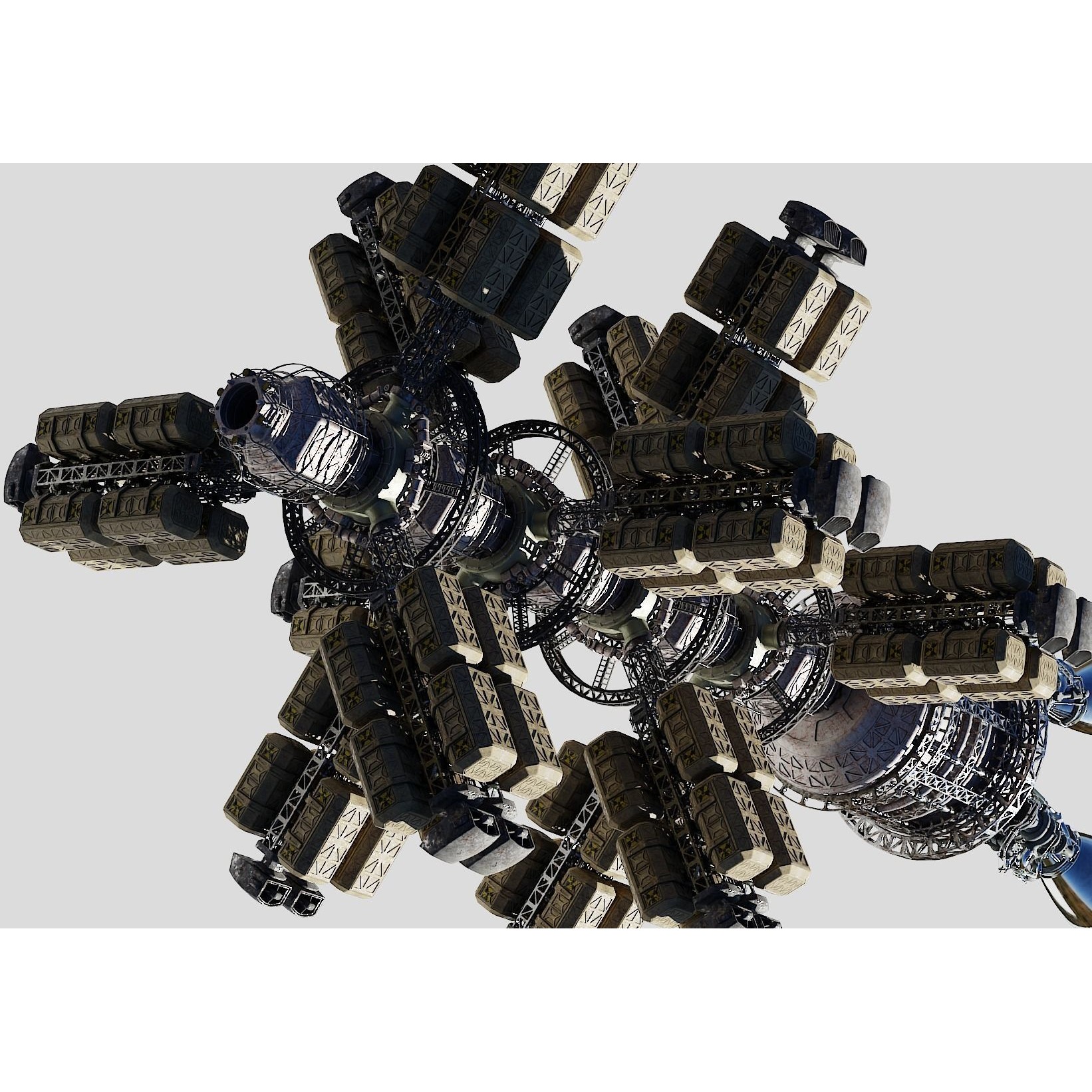 Cargo Spaceship - Game-Ready 3D Model - View 15