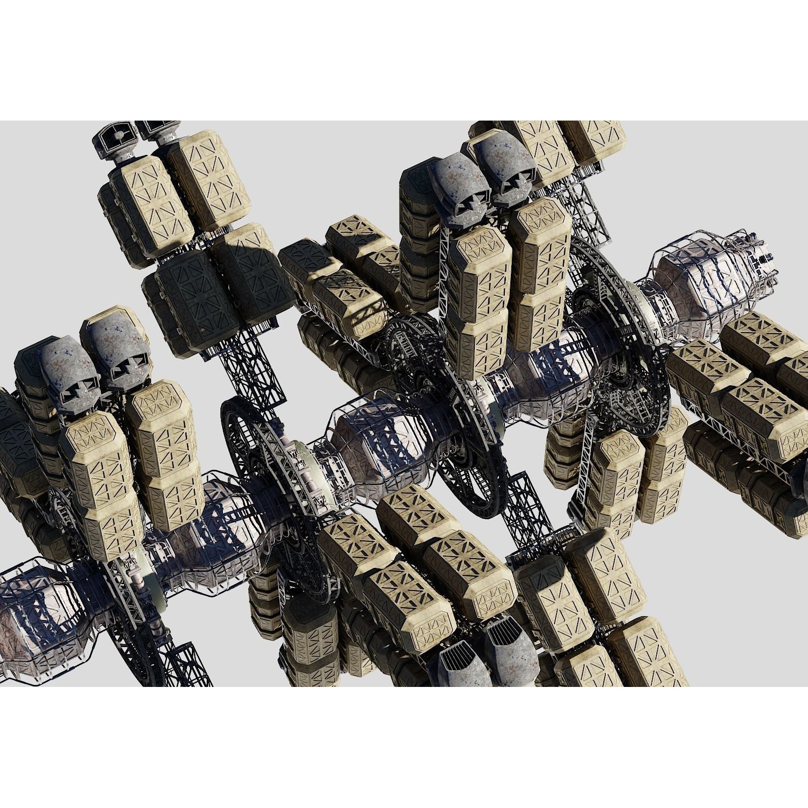 Cargo Spaceship - Game-Ready 3D Model - View 17