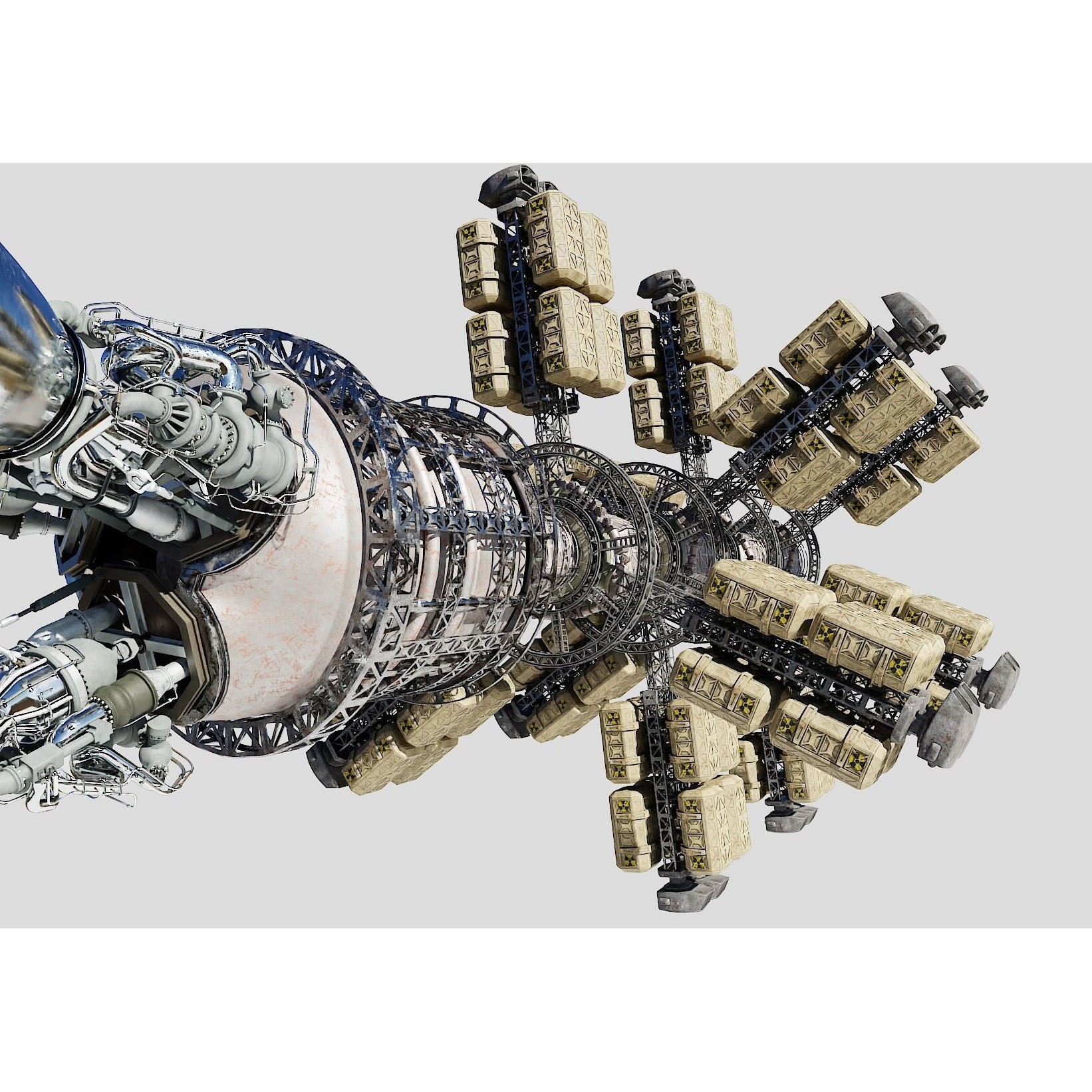 Cargo Spaceship - Game-Ready 3D Model - View 20