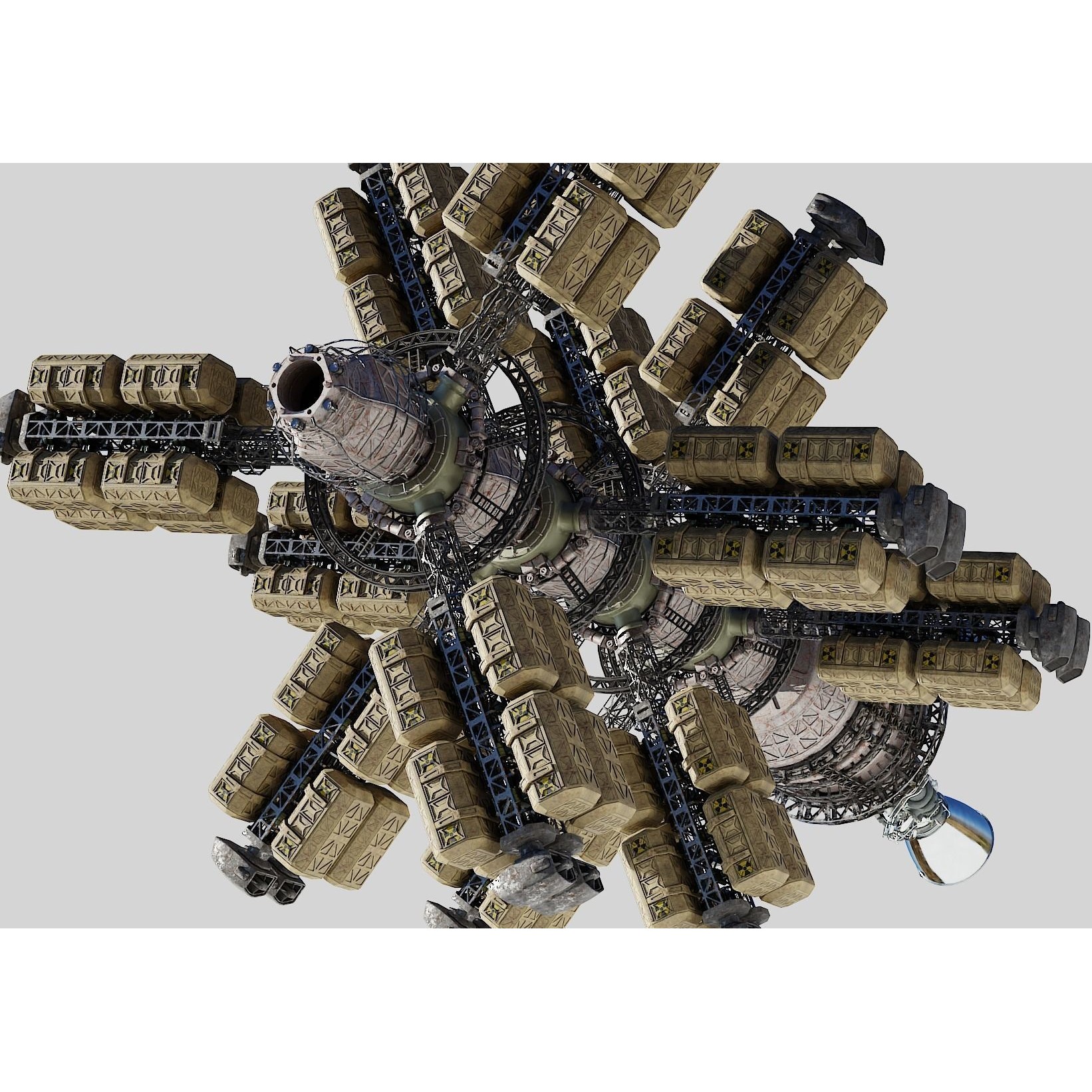 Cargo Spaceship - Game-Ready 3D Model - View 21