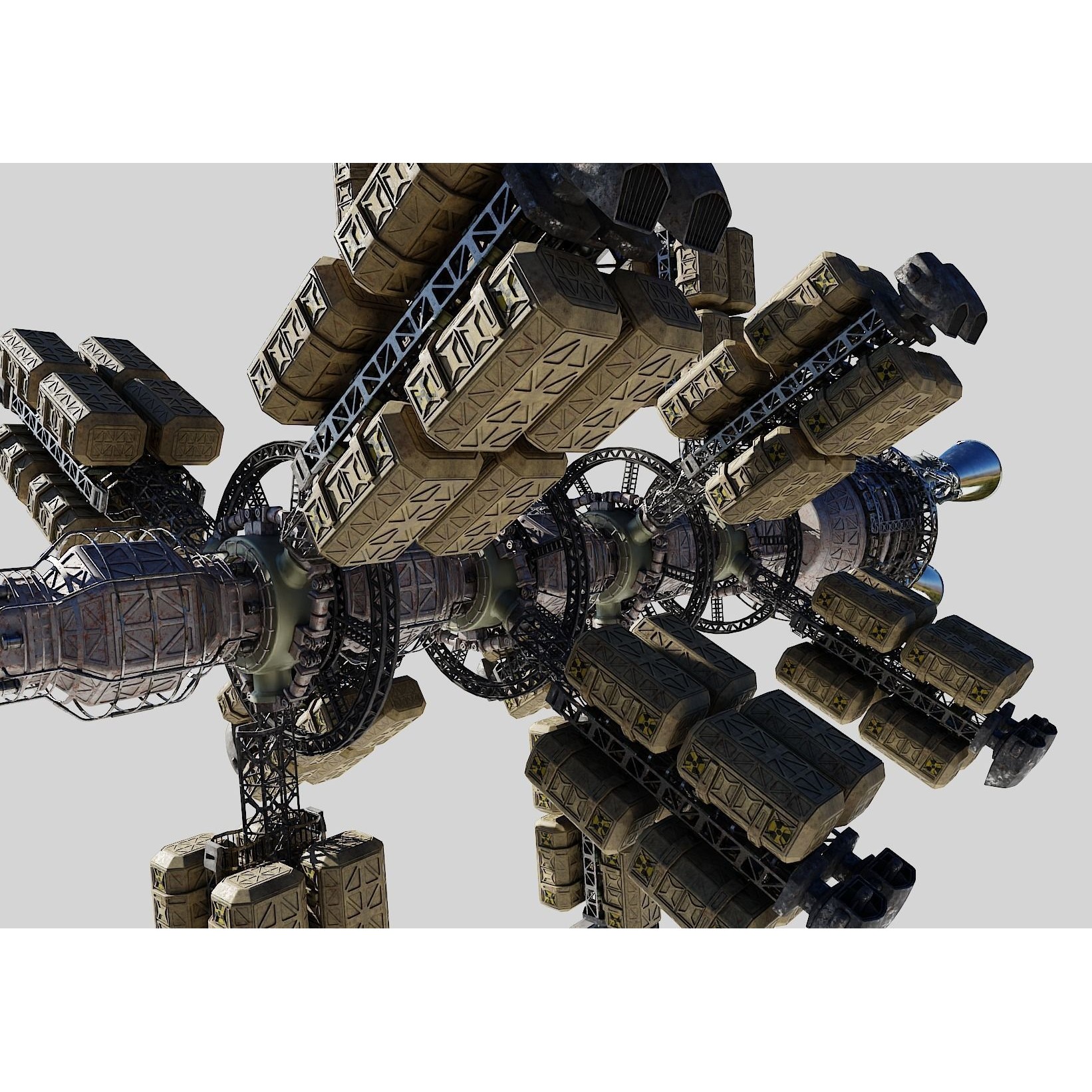 Cargo Spaceship - Game-Ready 3D Model - View 22