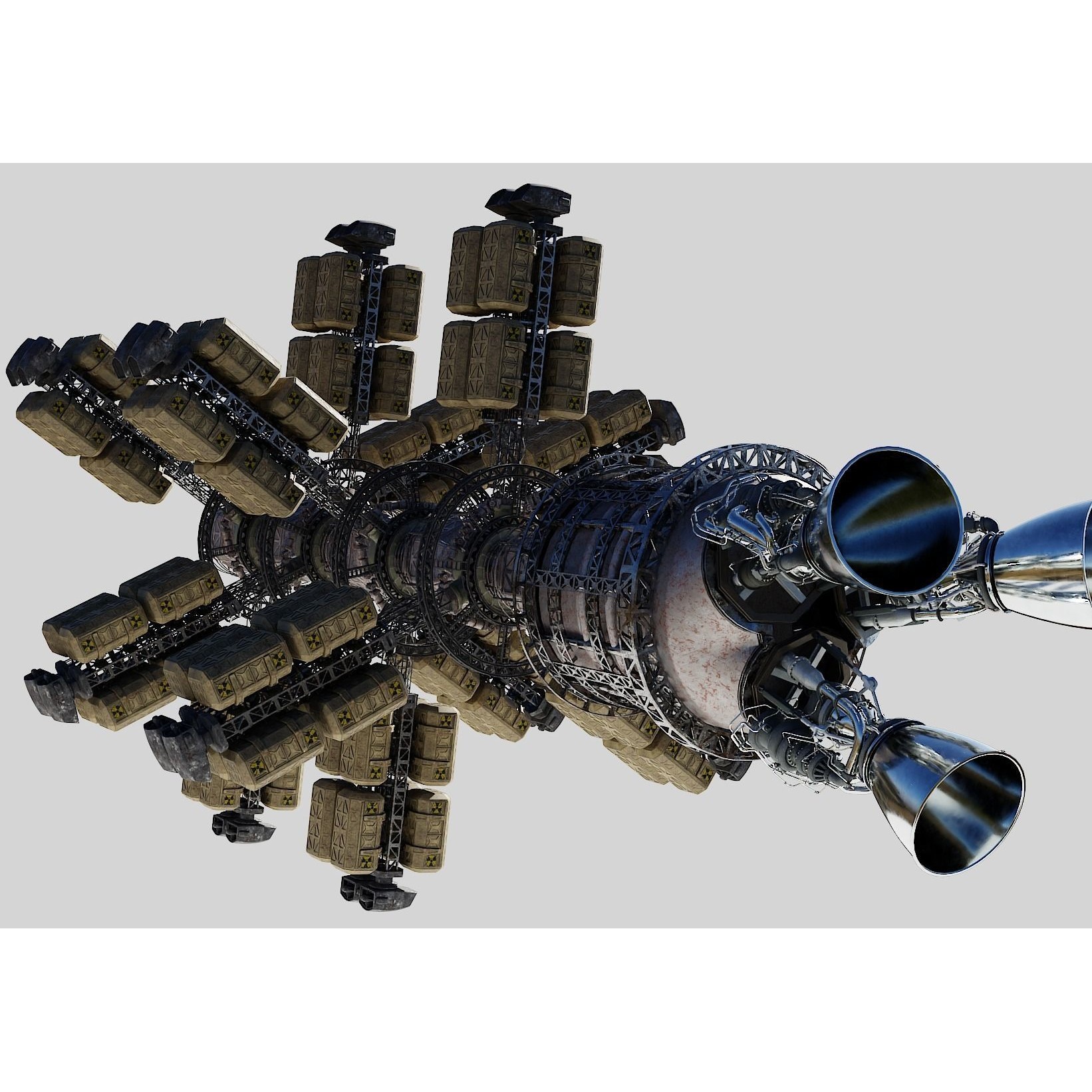 Cargo Spaceship - Game-Ready 3D Model - View 23