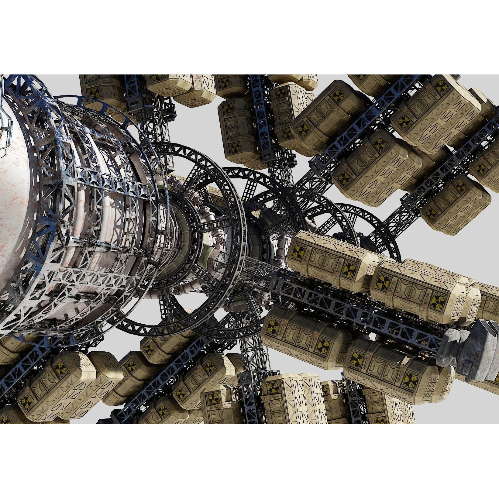 Cargo Spaceship - Game-Ready 3D Model - View 25