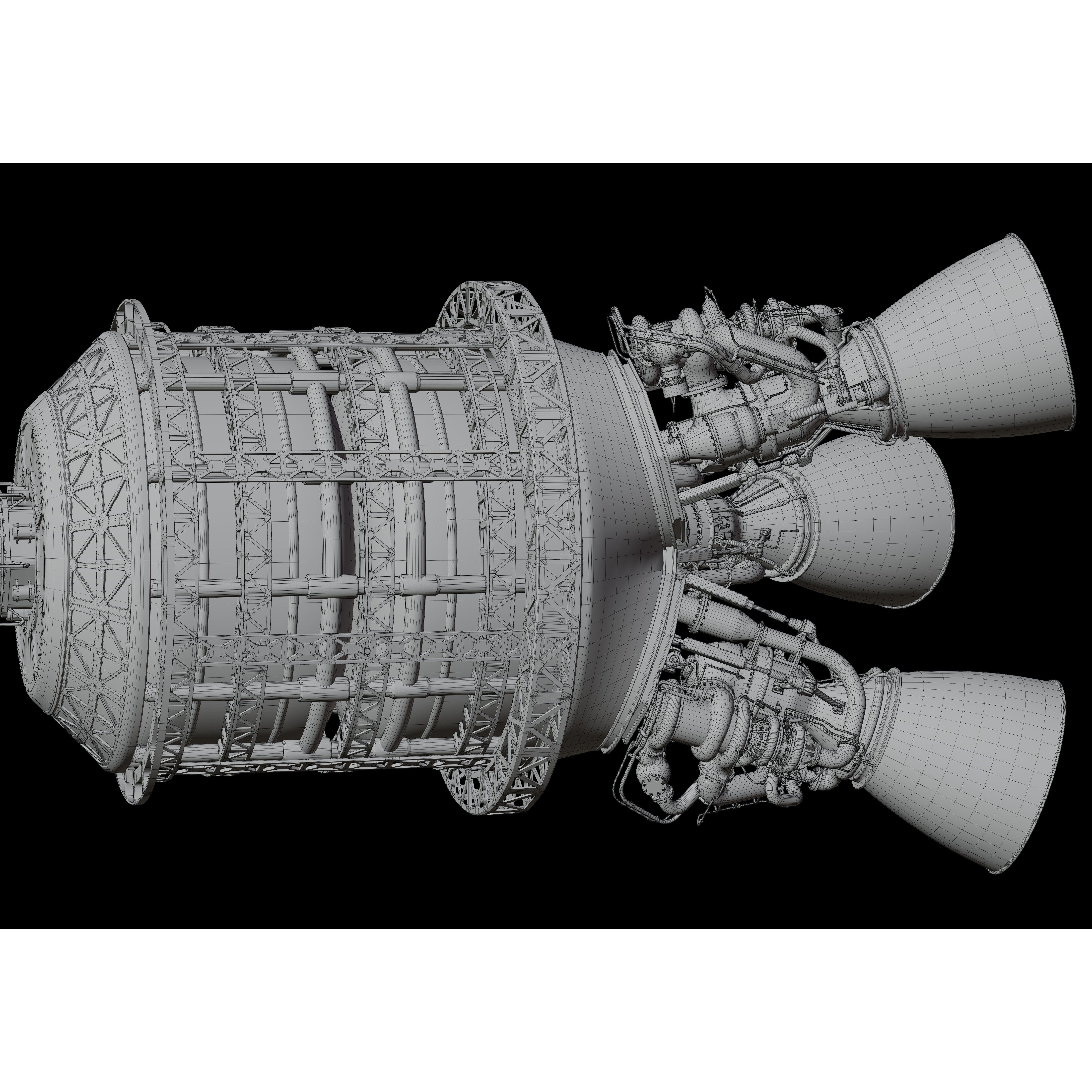 Cargo Spaceship - Game-Ready 3D Model - View 27