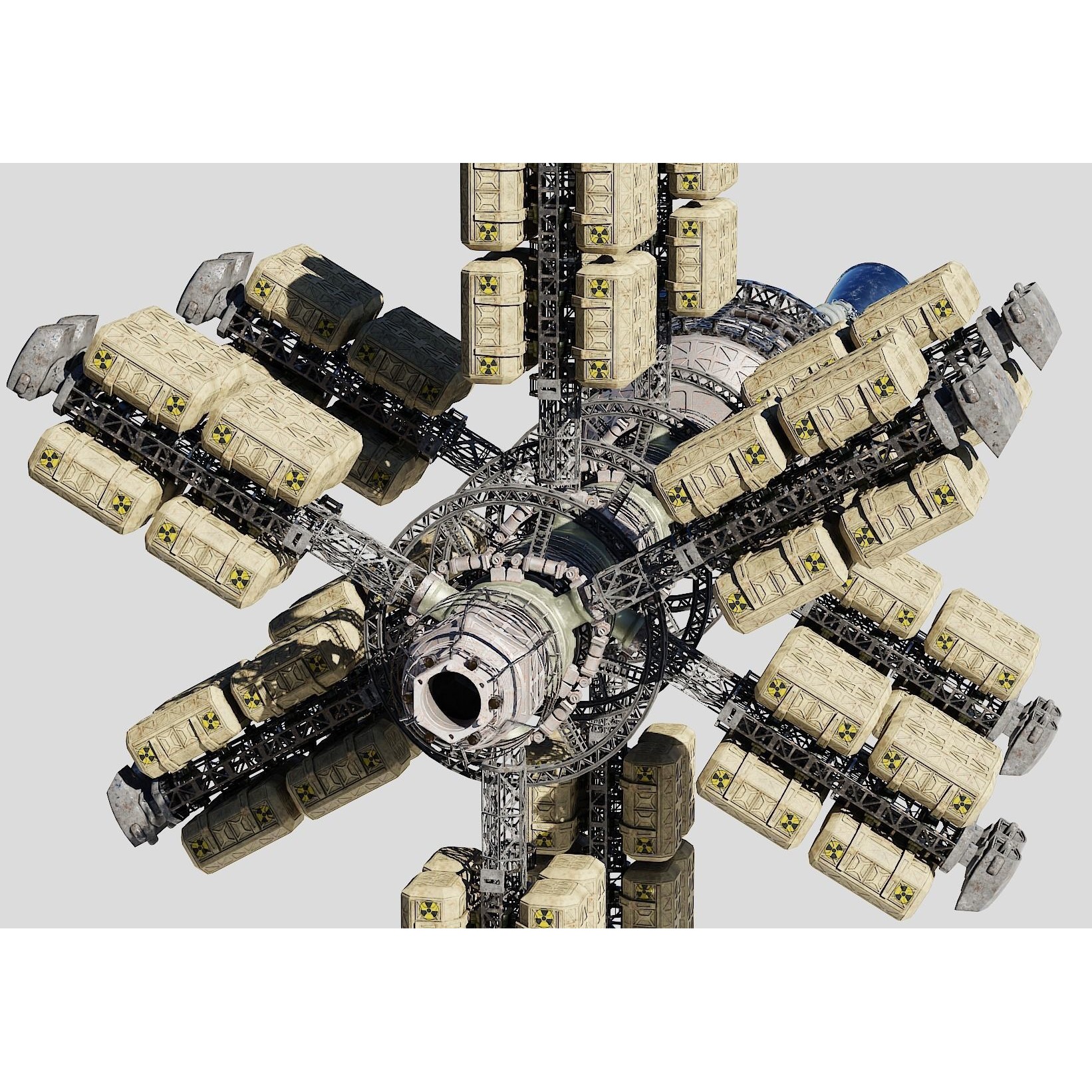 Cargo Spaceship - Game-Ready 3D Model - View 3