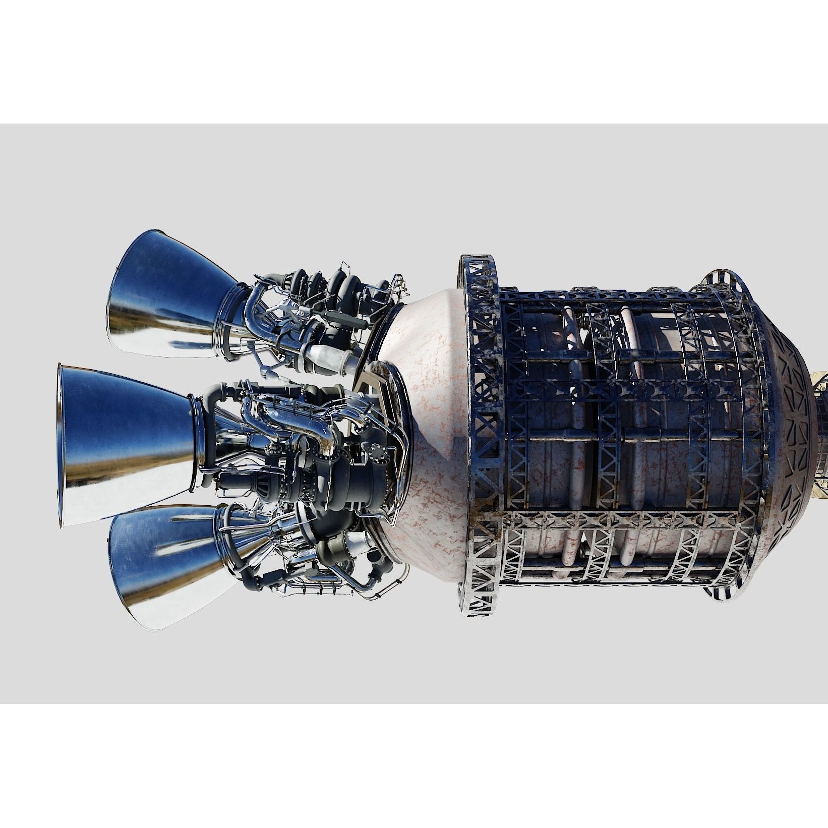 Cargo Spaceship - Game-Ready 3D Model - View 8
