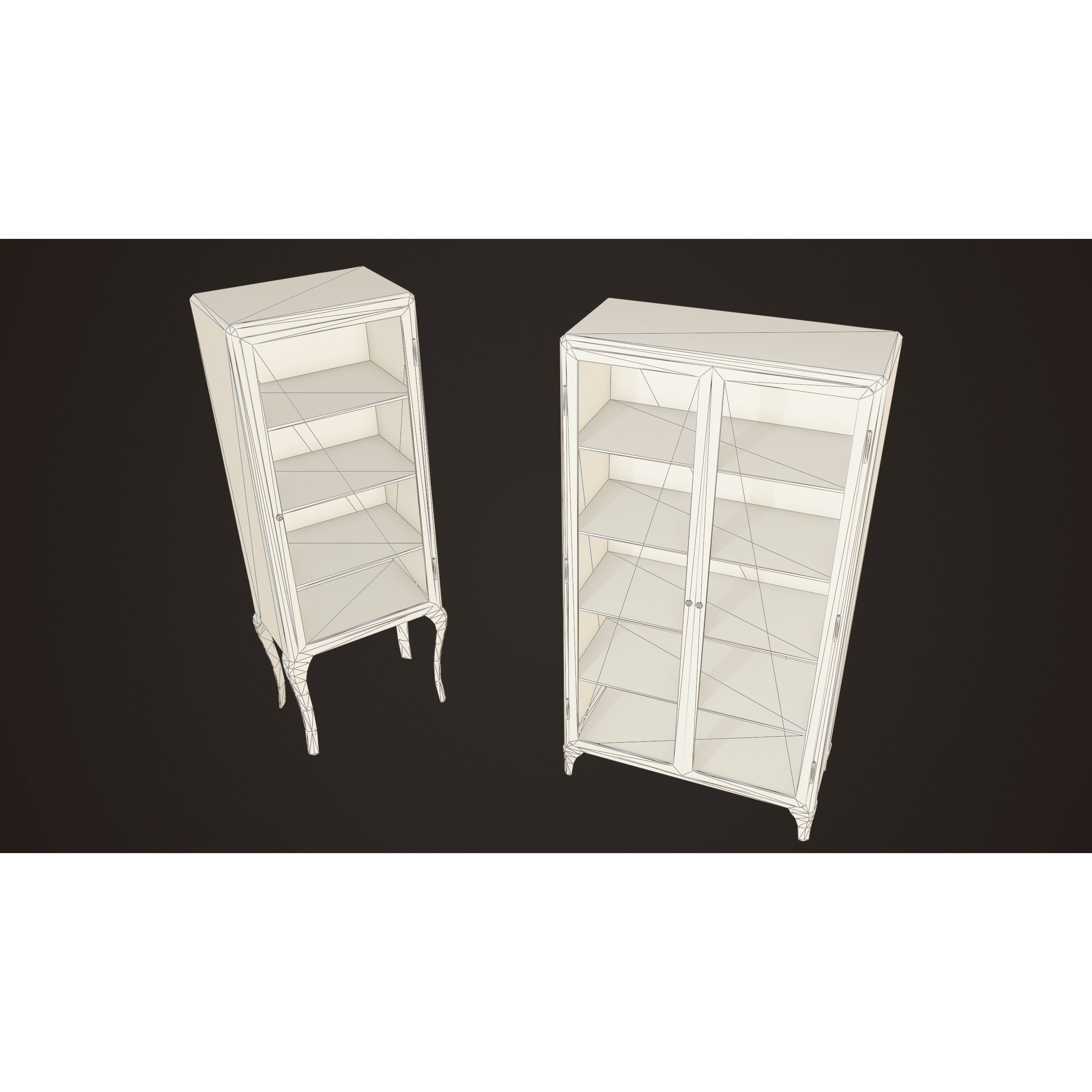 Hospital Cabinets - Low-Poly Game-Ready 3D Model - View 12