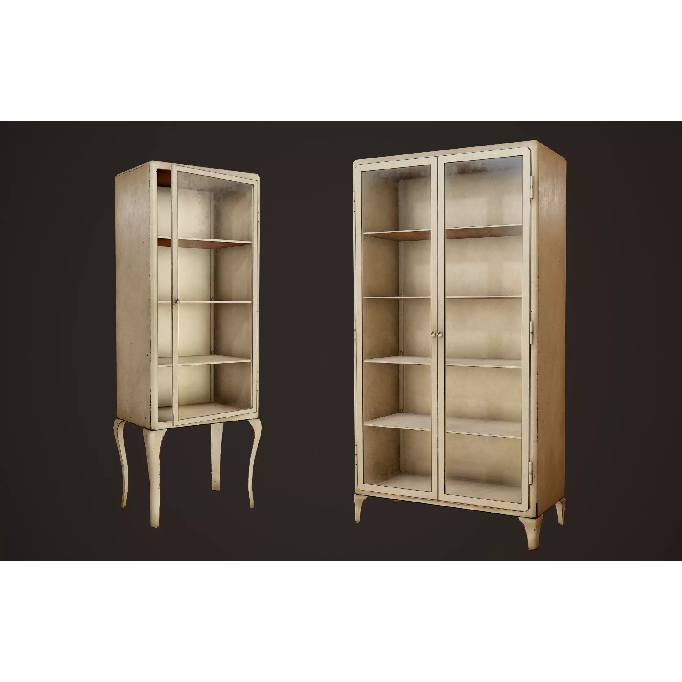 Hospital Cabinets - Low-Poly Game-Ready 3D Model - View 2